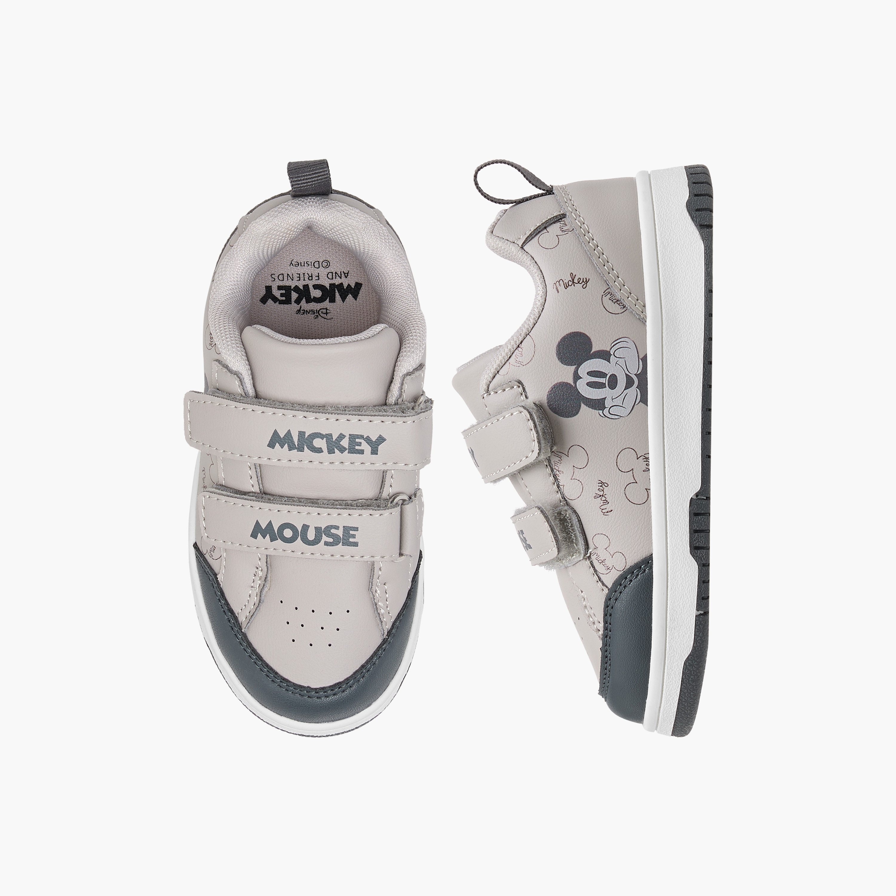 حذاء سنيكرز بطبعات ميكي ماوس وشريط إغلاق من ديزني-boys-shoes-sneakers-image-1