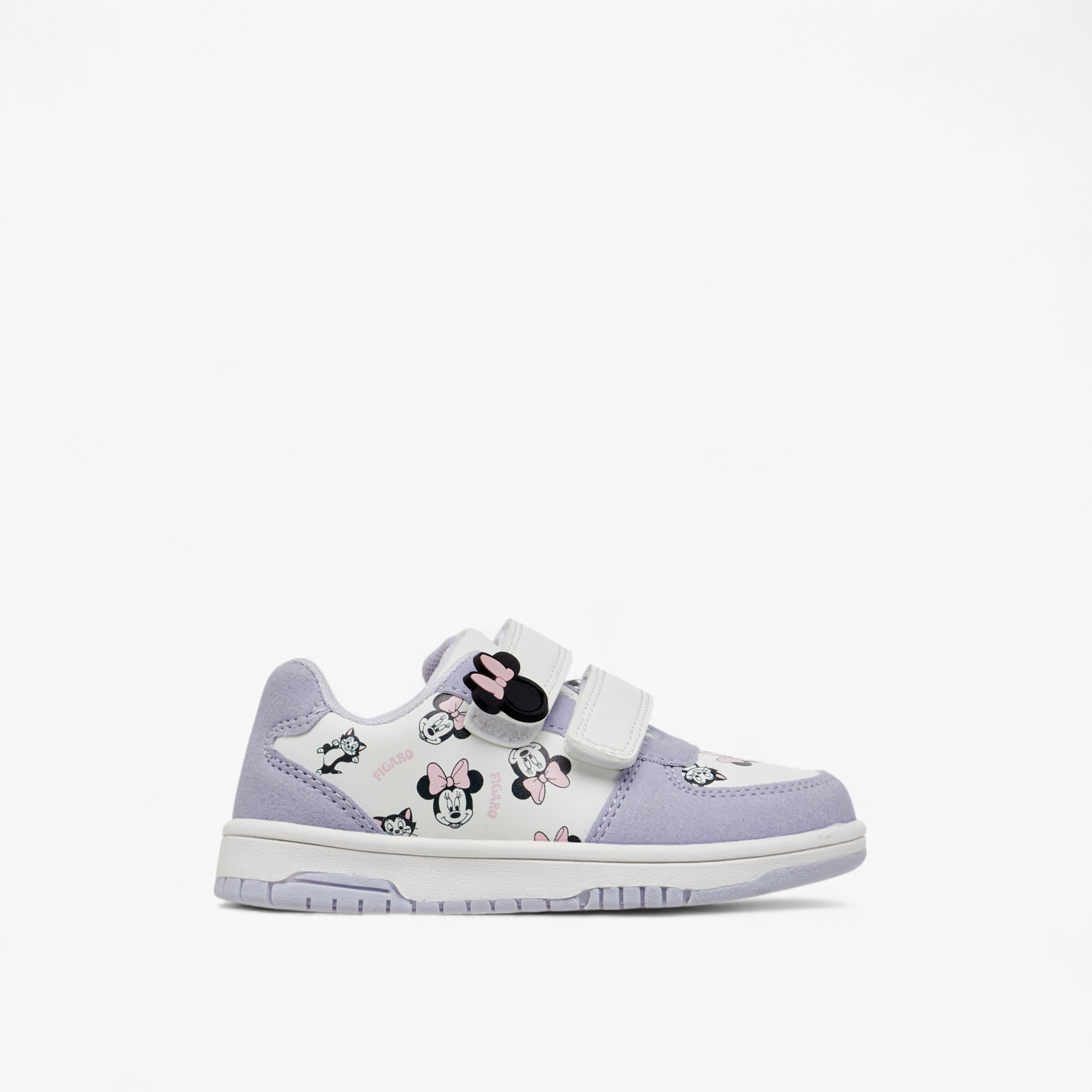 Disney Minnie Mouse Print Sneakers with Hook and Loop Closure-girls-shoes-sneakers-image-3