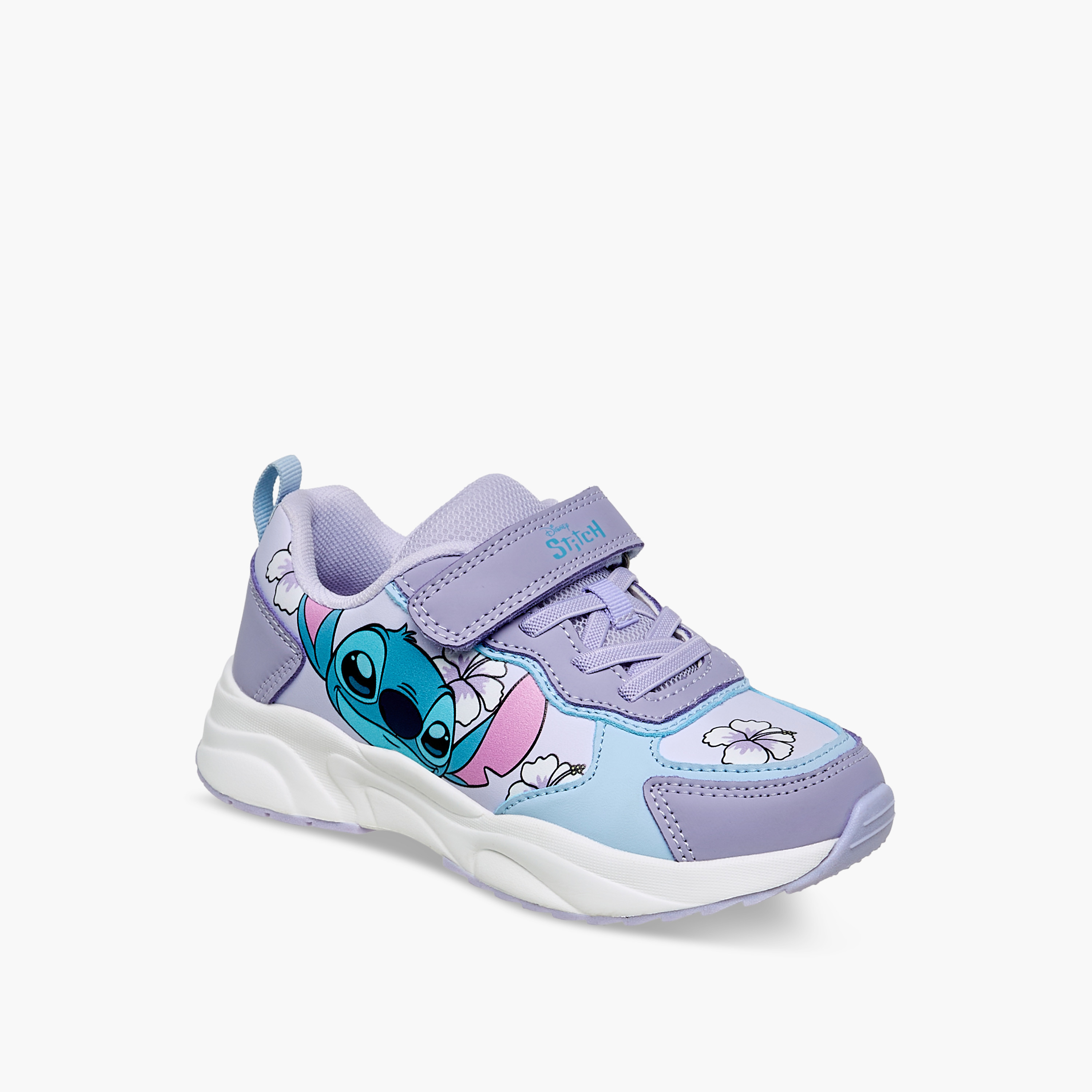 Disney Girls Stitch Print Hook & Loop Sneakers-girls-shoes-sneakers-image-2