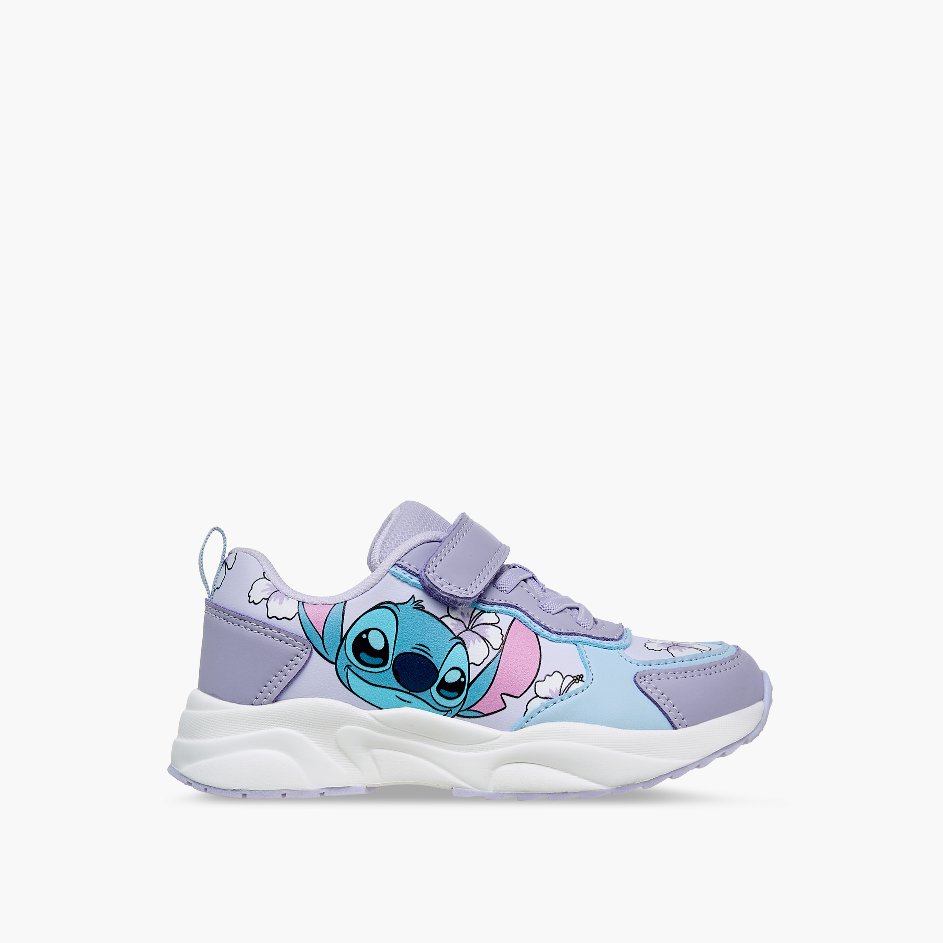 Disney Girls Stitch Print Hook & Loop Sneakers-girls-shoes-sneakers-image-3