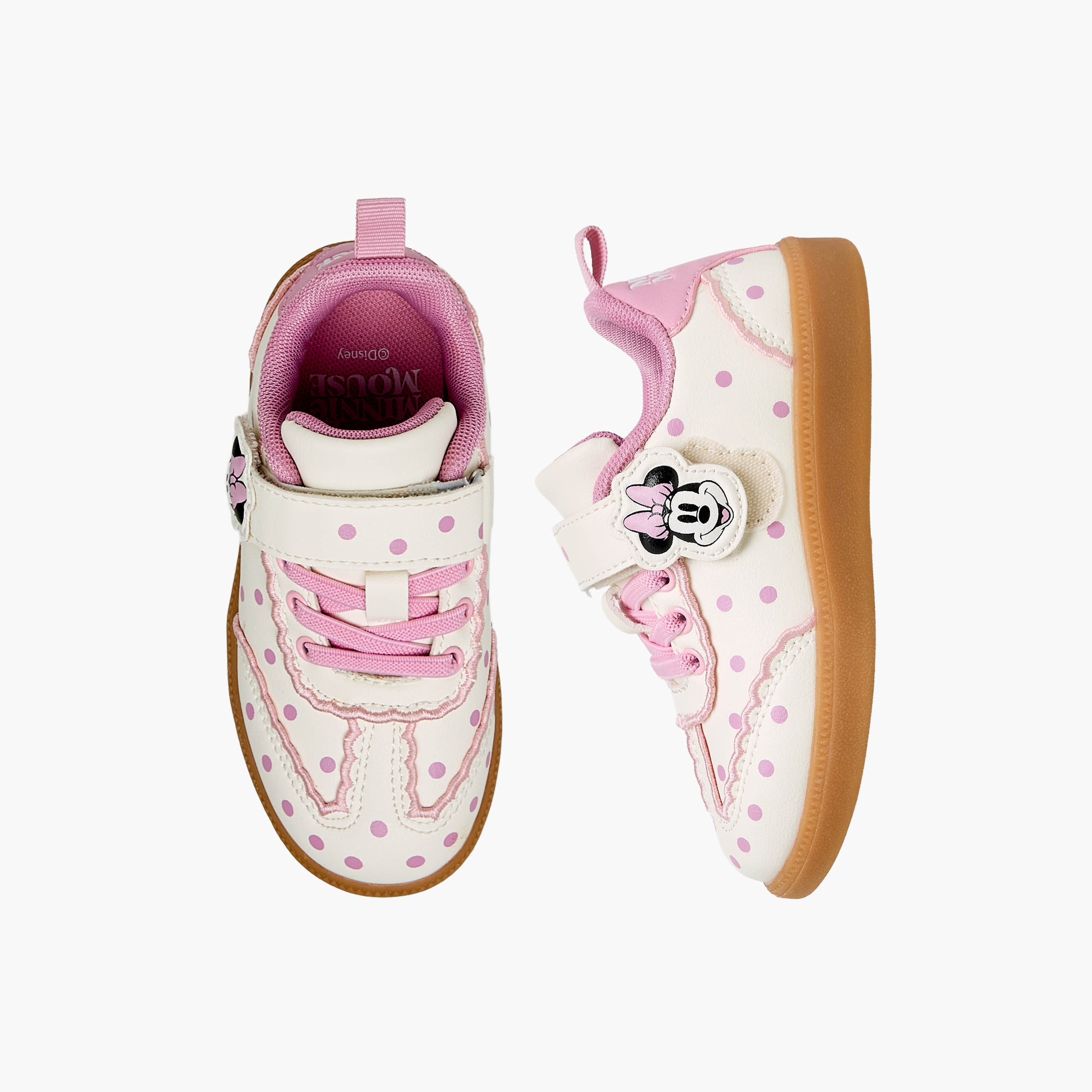 Disney Girls Minnie Mouse Applique Sneakers-girls-shoes-sneakers-image-1