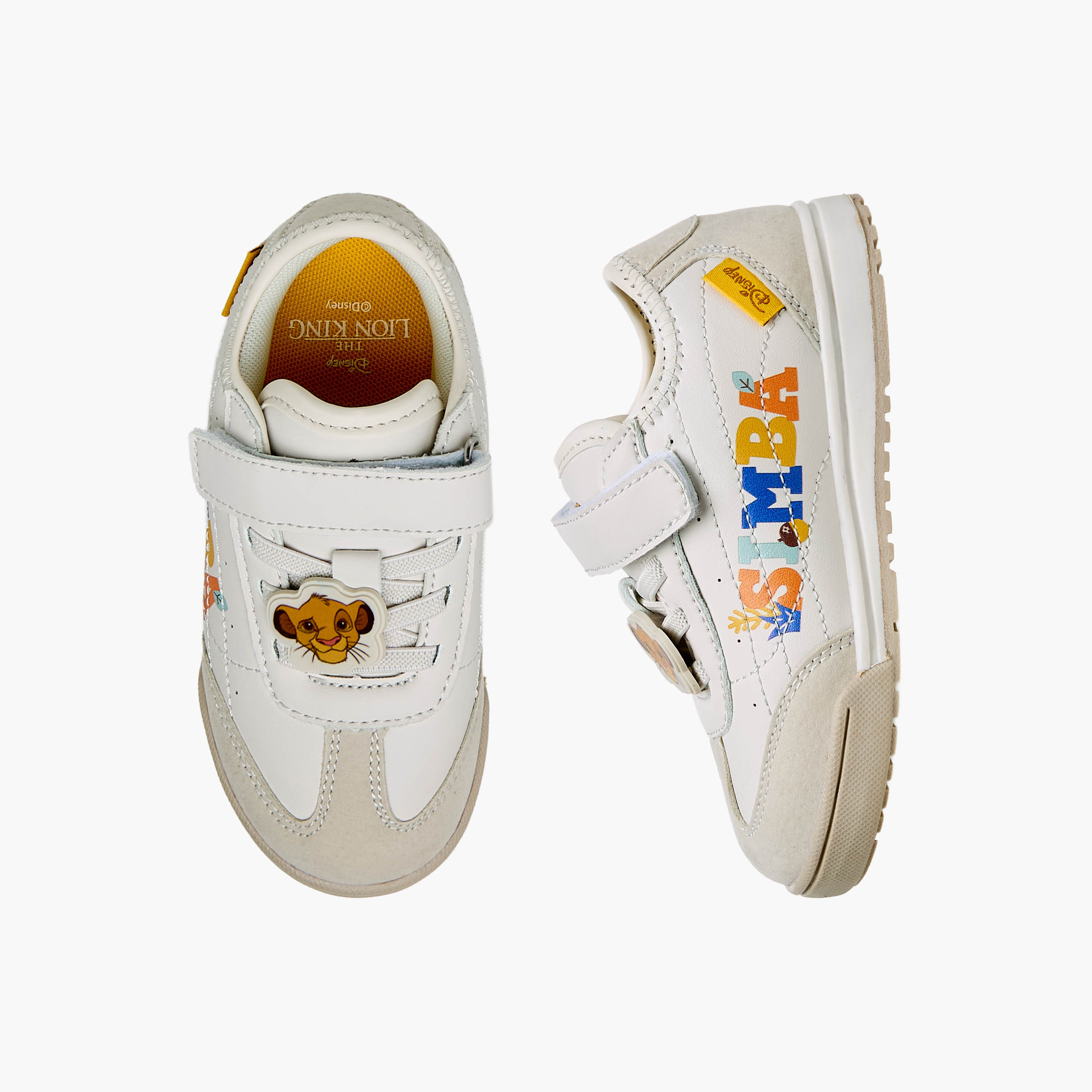 Disney Boys Simba Print Hook & Loop Sneakers-boys-shoes-sneakers-image-1