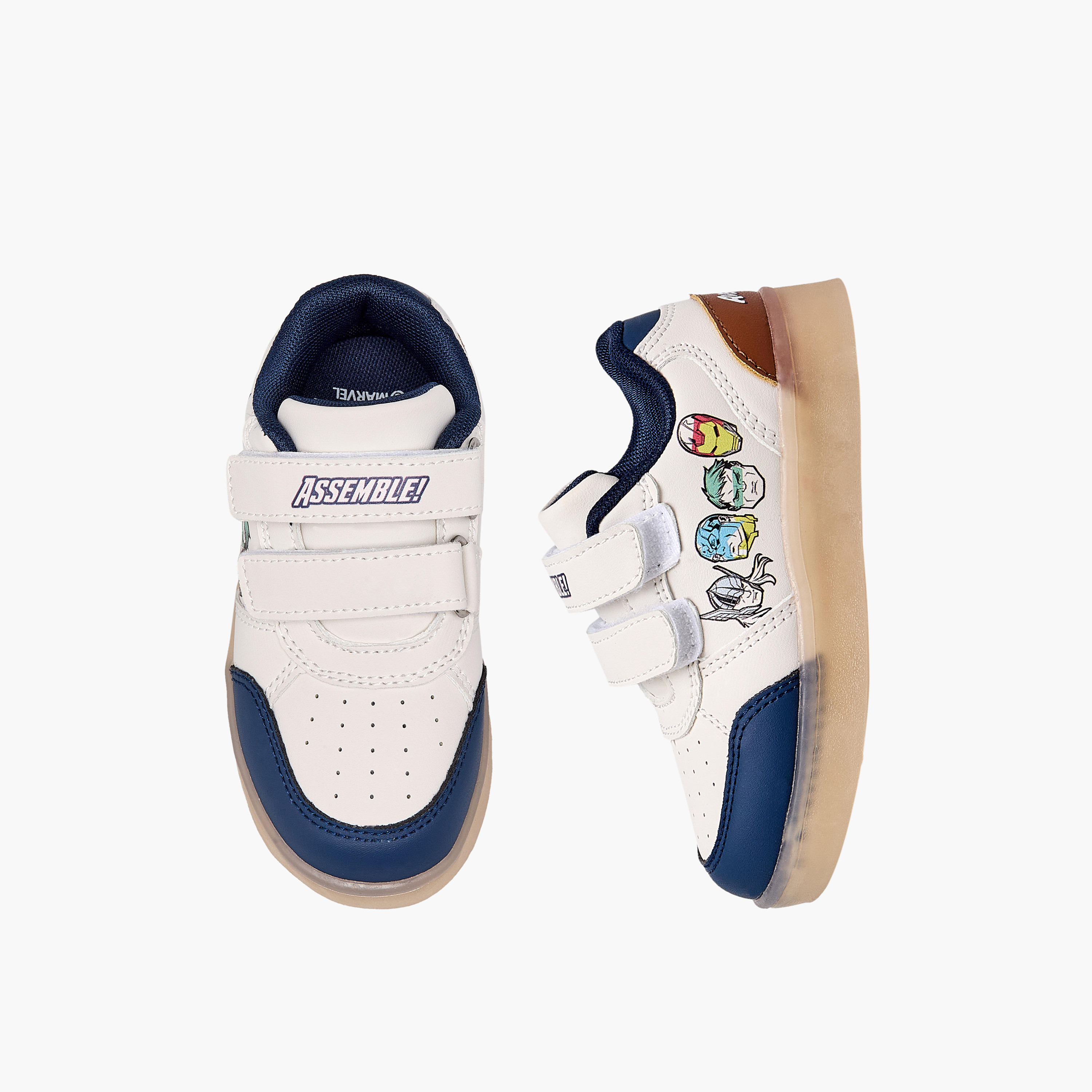 حذاء سنيكرز بشريط إغلاق لاصق وطبعات للأولاد من مارفل-boys-shoes-sneakers-image-1