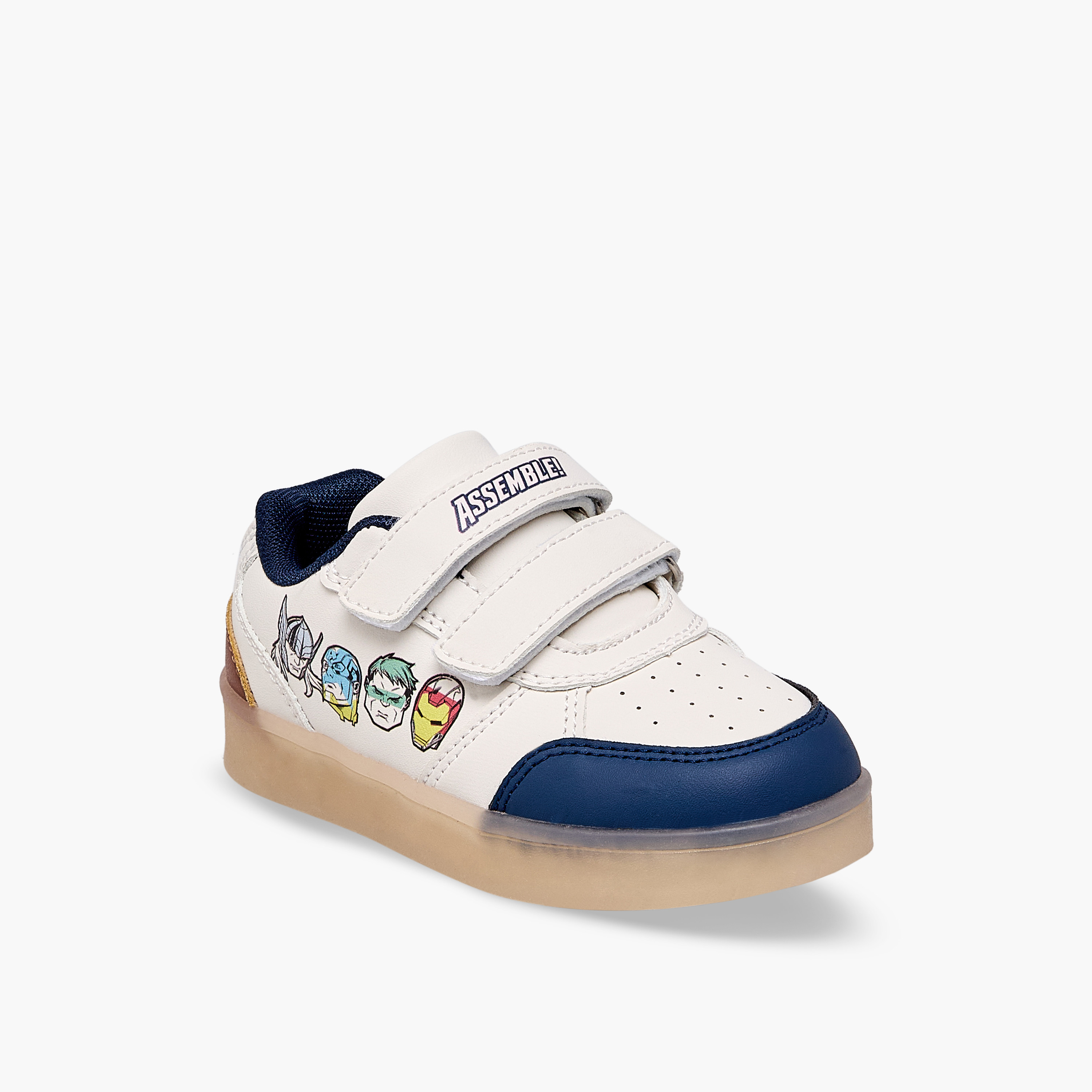 حذاء سنيكرز بشريط إغلاق لاصق وطبعات للأولاد من مارفل-boys-shoes-sneakers-image-2