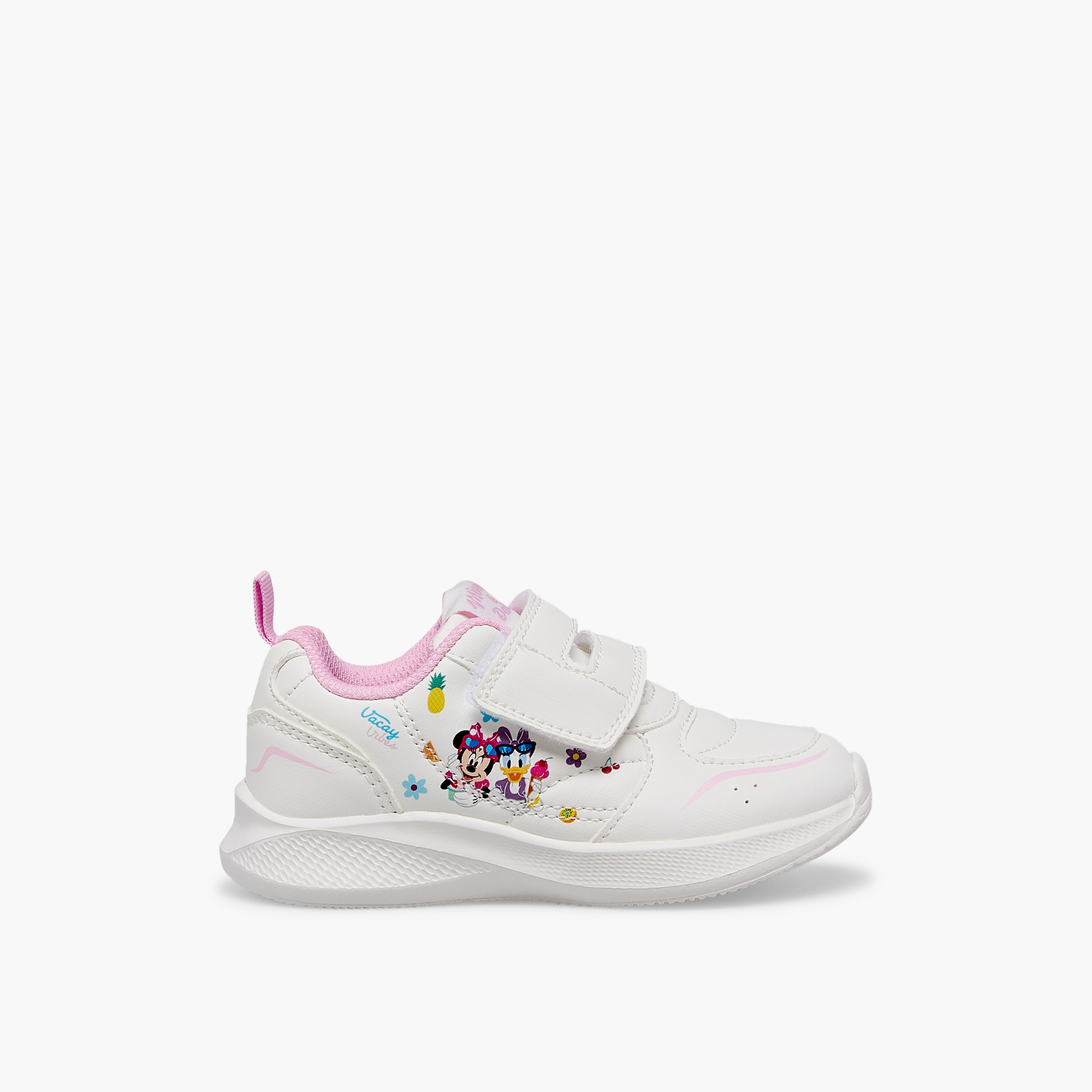 Disney Girls Minnie Mouse and Daisy Duck Print Ankle Sneakers-girls-shoes-sneakers-image-3