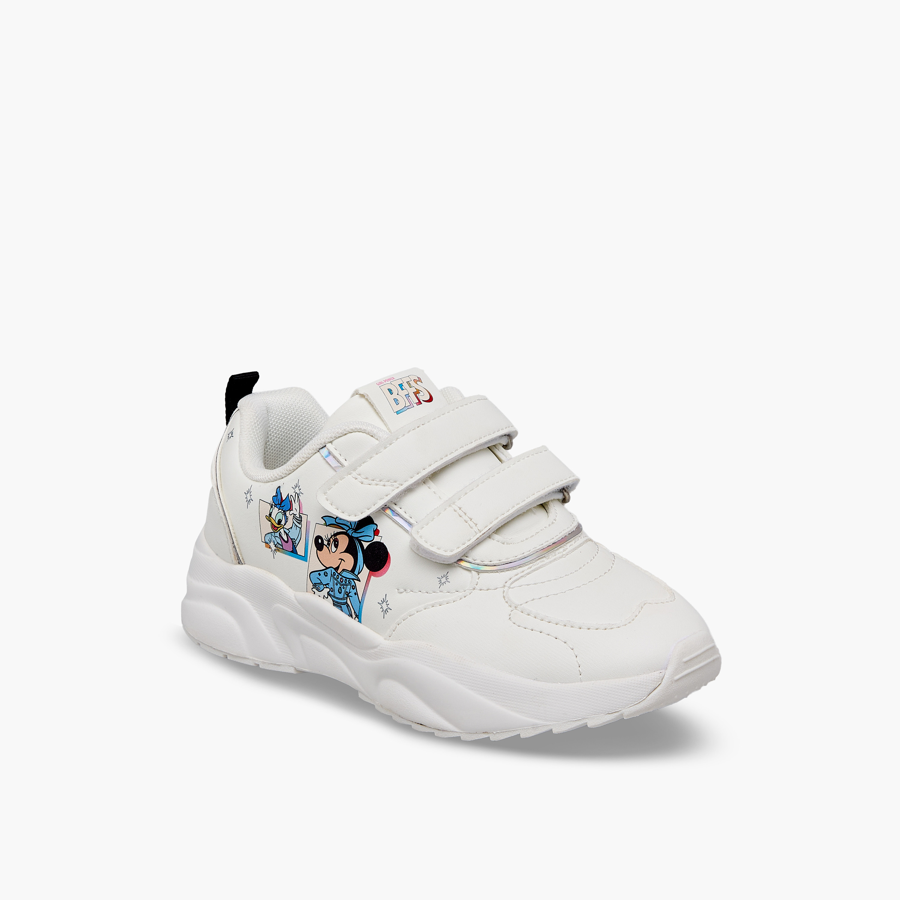 حذاء سنيكرز بشريط إغلاق لاصق وطبعات للبنات من ديزني-girls-shoes-sneakers-image-2