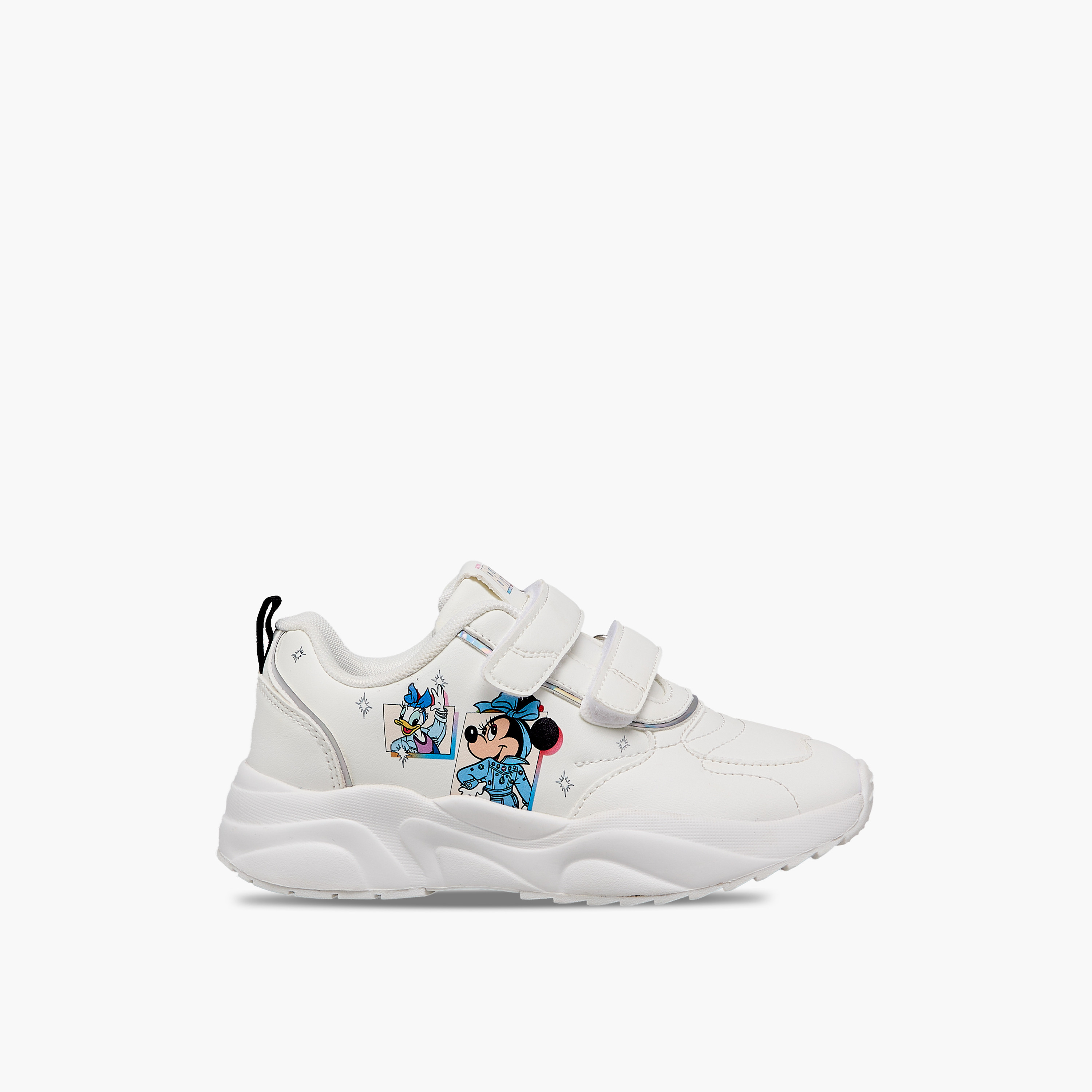 حذاء سنيكرز بشريط إغلاق لاصق وطبعات للبنات من ديزني-girls-shoes-sneakers-image-3