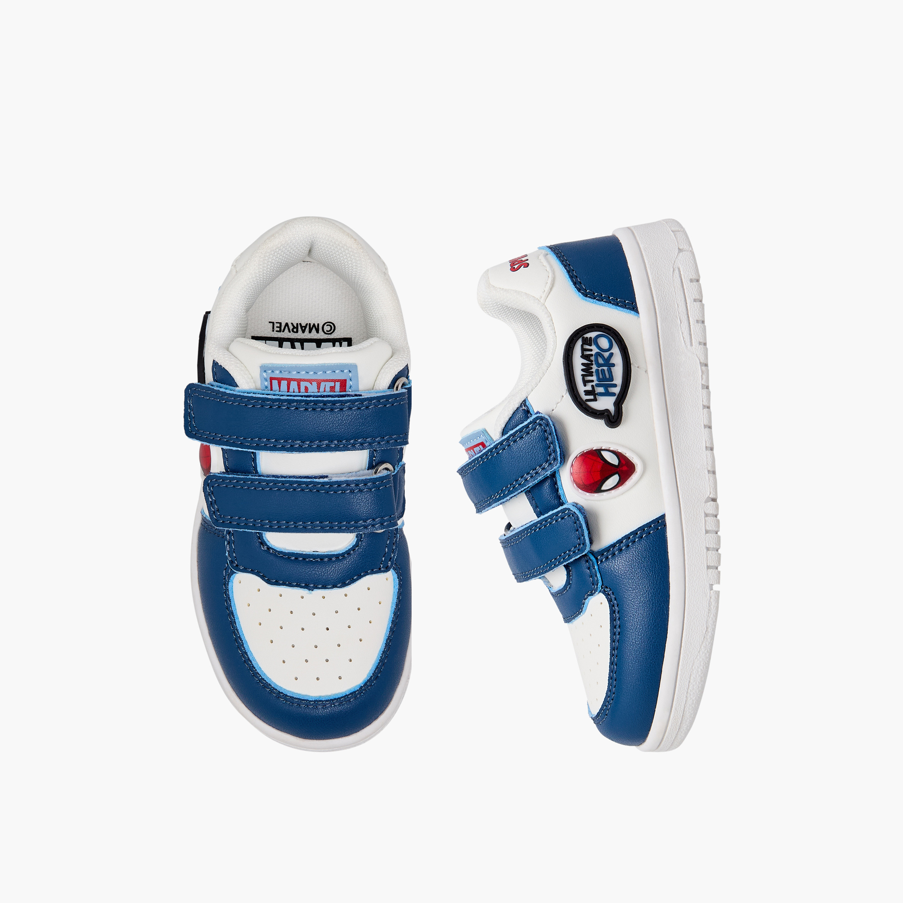 Marvel Boys Spider-Man Applique Hook & Loop Ankle Sneakers-boys-shoes-sneakers-image-1