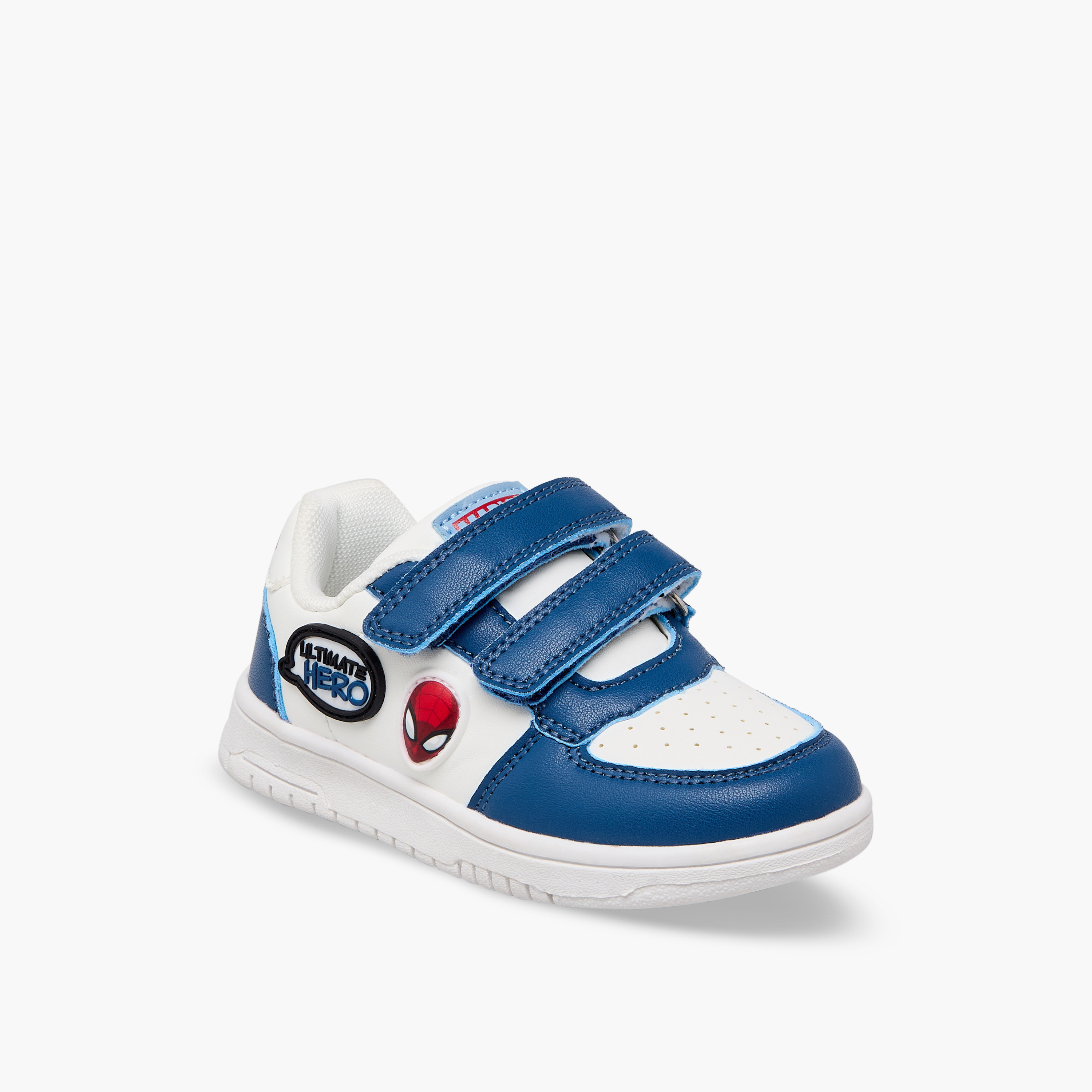 Marvel Boys Spider-Man Applique Hook & Loop Ankle Sneakers-boys-shoes-sneakers-image-2