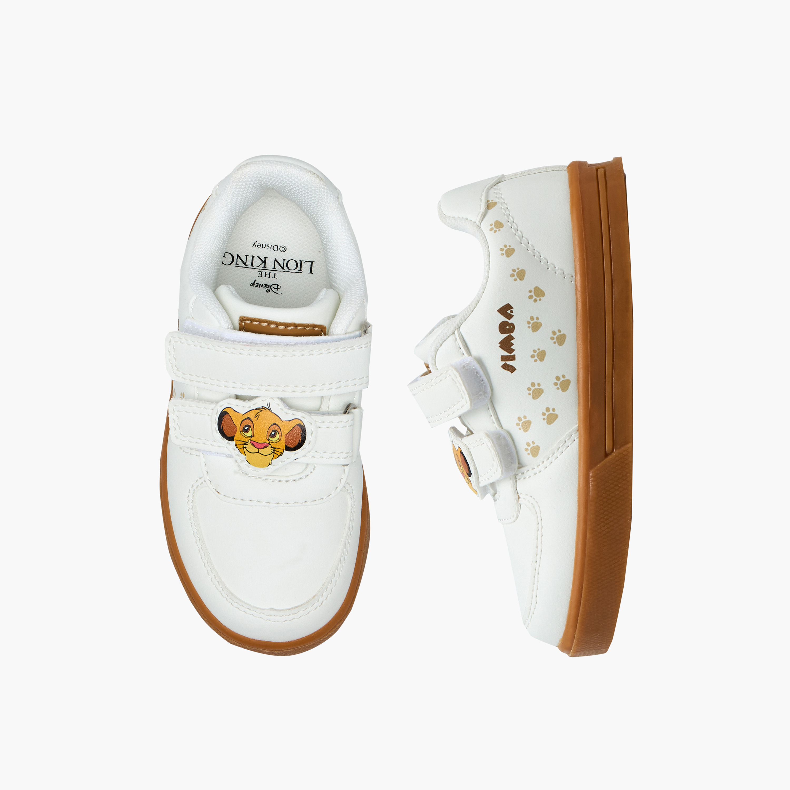 حذاء سنيكرز بطبعات سيمبا وشريط إغلاق لاصق للأولاد من ديزني-boys-shoes-sneakers-image-1