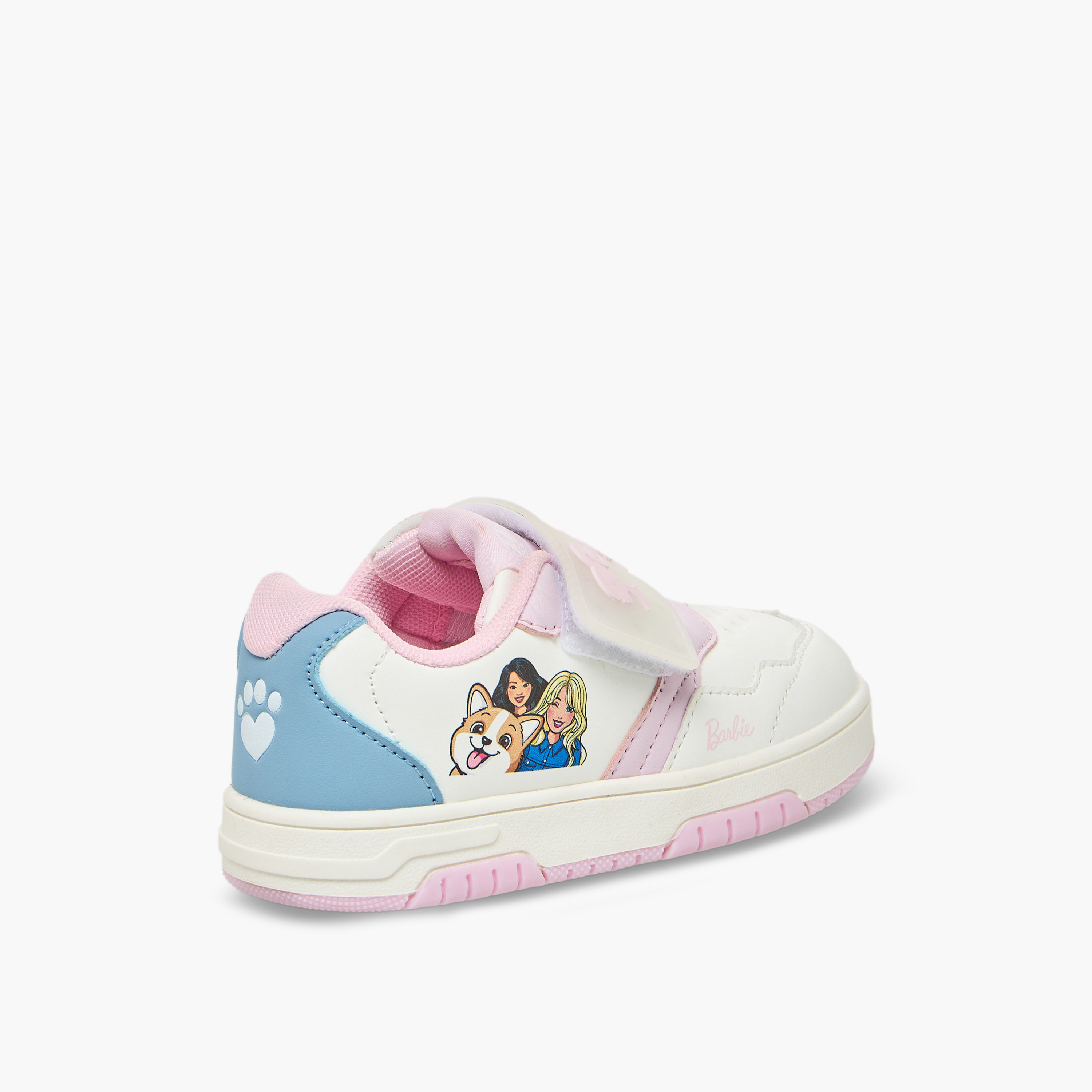 حذاء سنيكرز بشريط إغلاق لاصق وطبعات للبنات من باربي-girls-shoes-sneakers-image-7