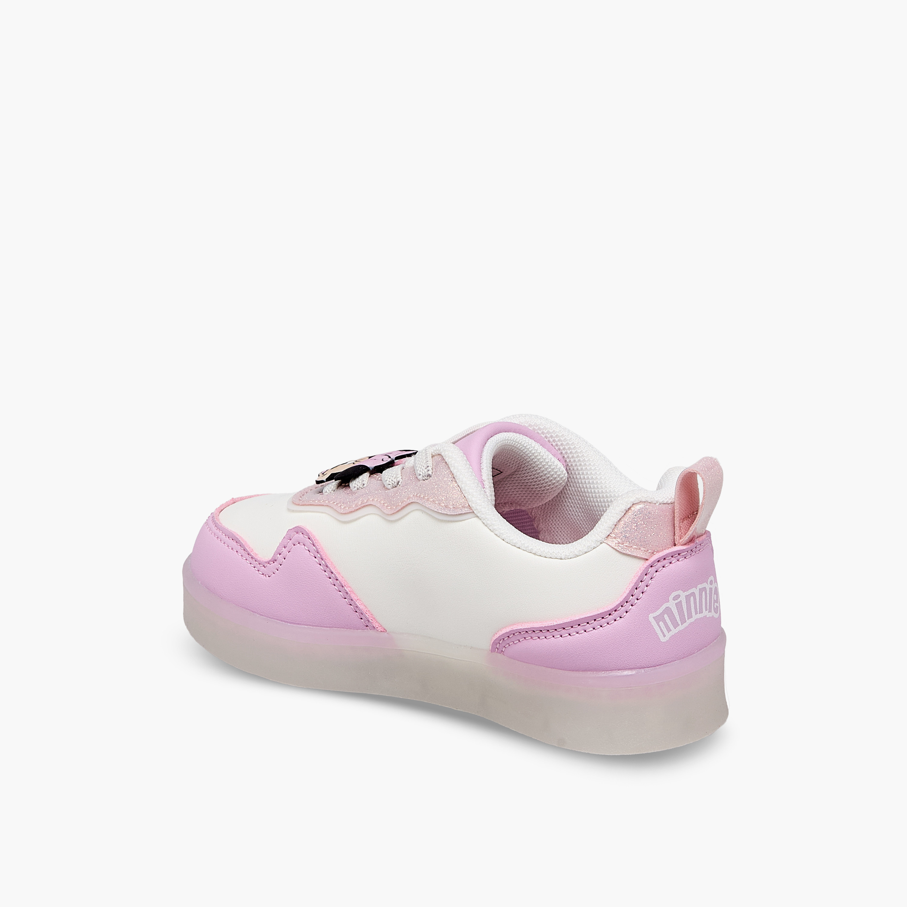 Disney Minnie Mouse Print Light-Up Ankle Sneakers-girls-shoes-sneakers-image-5