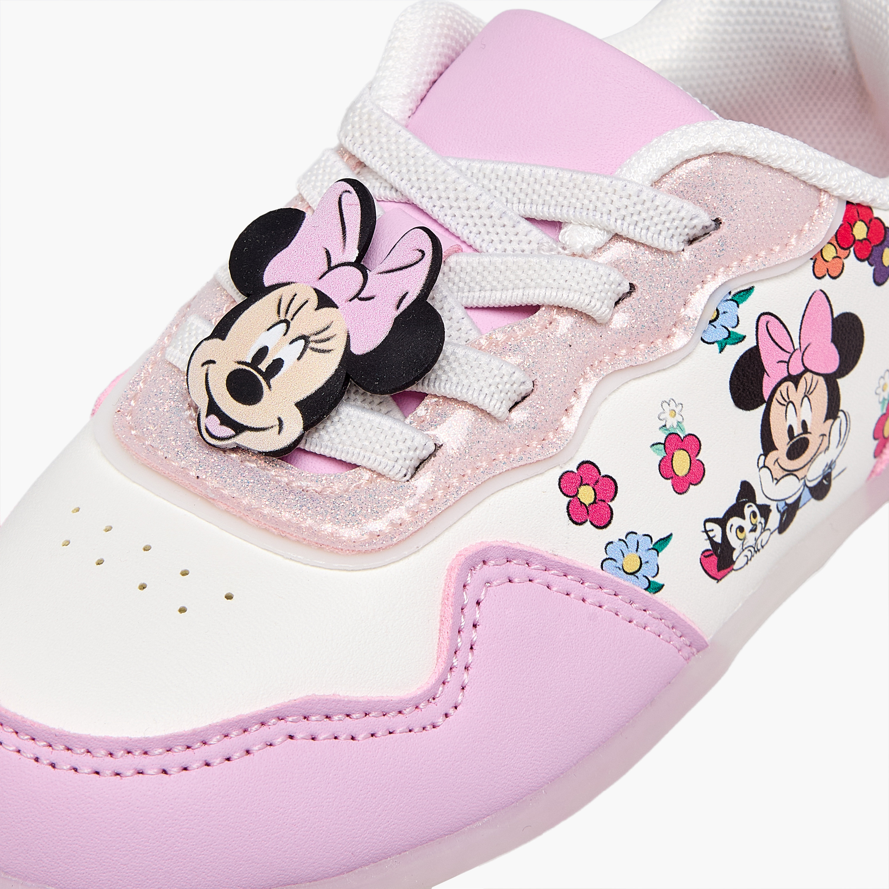 Disney Minnie Mouse Print Light-Up Ankle Sneakers-girls-shoes-sneakers-image-7
