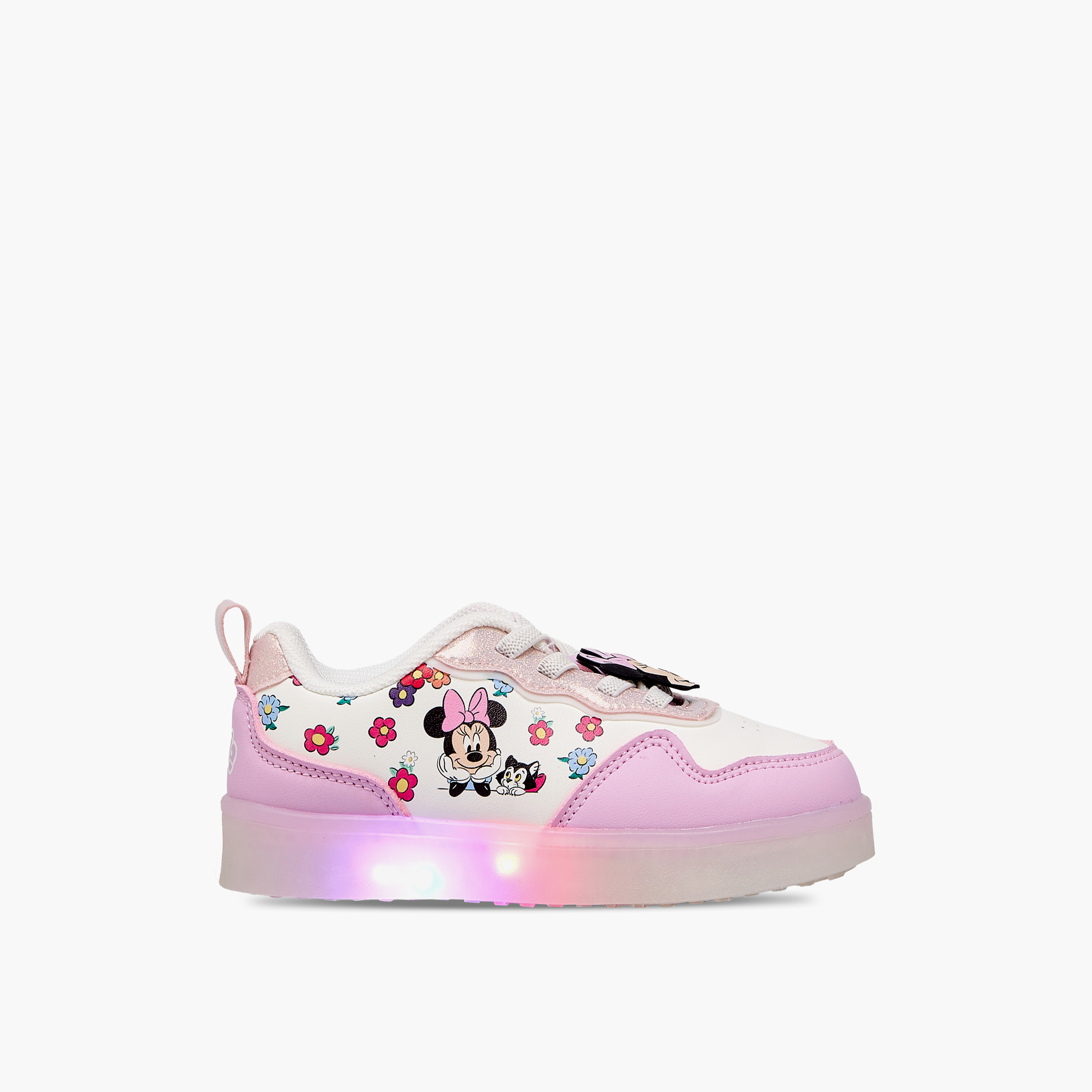 Disney Minnie Mouse Print Light-Up Ankle Sneakers-girls-shoes-sneakers-image-9