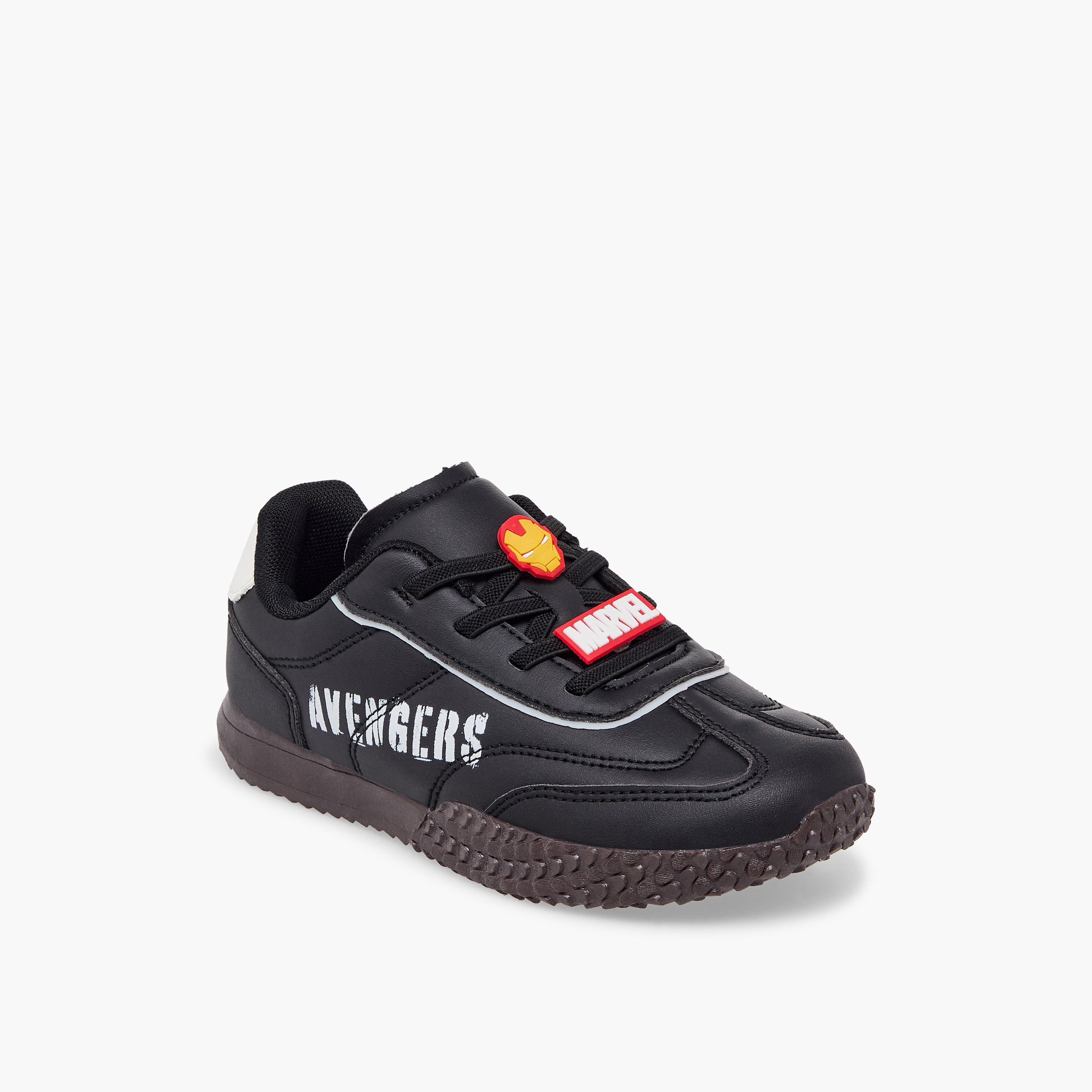 Marvel Boys Avengers Print Slip-On Ankle Sneakers-boys-shoes-sneakers-image-2