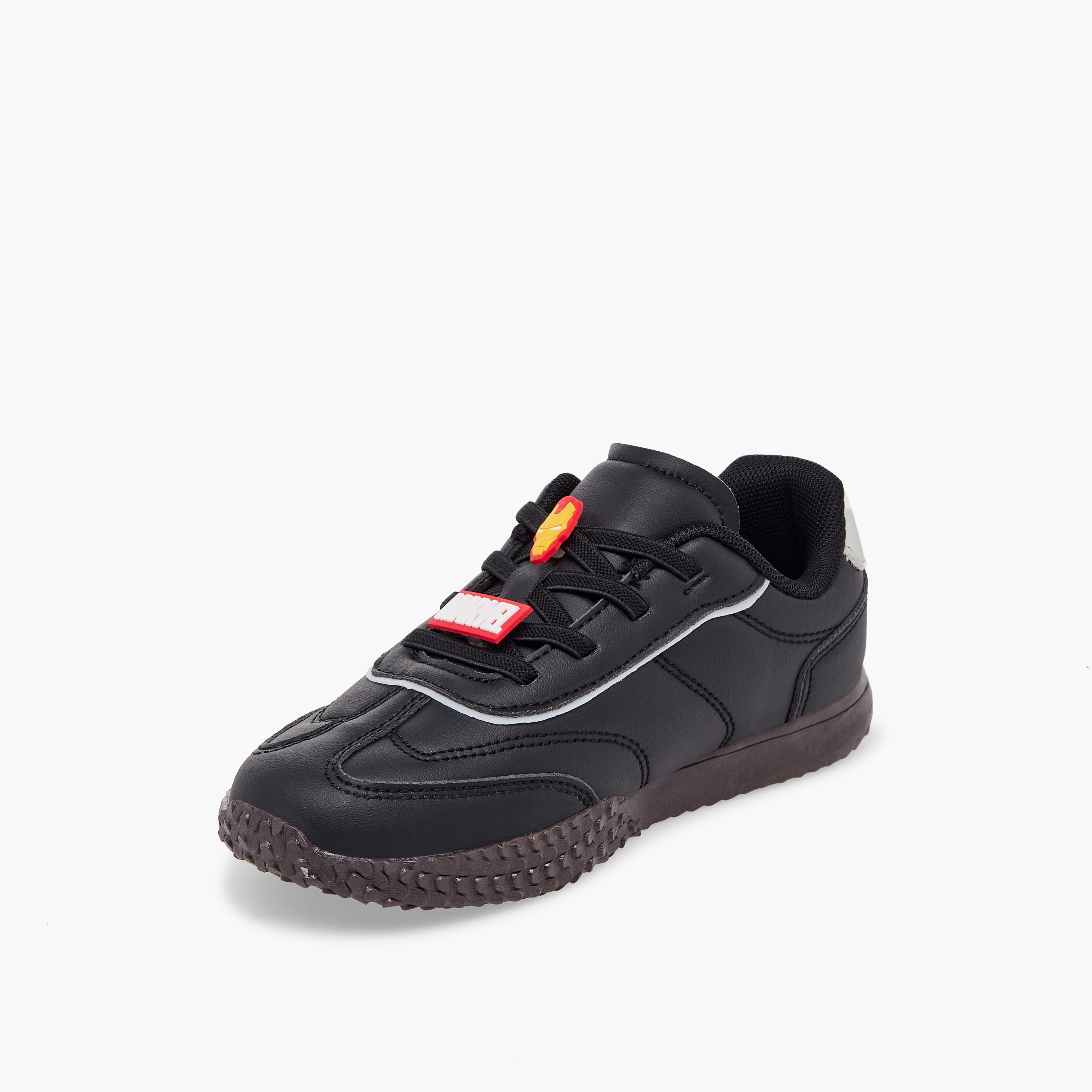 Marvel Boys Avengers Print Slip-On Ankle Sneakers-boys-shoes-sneakers-image-4