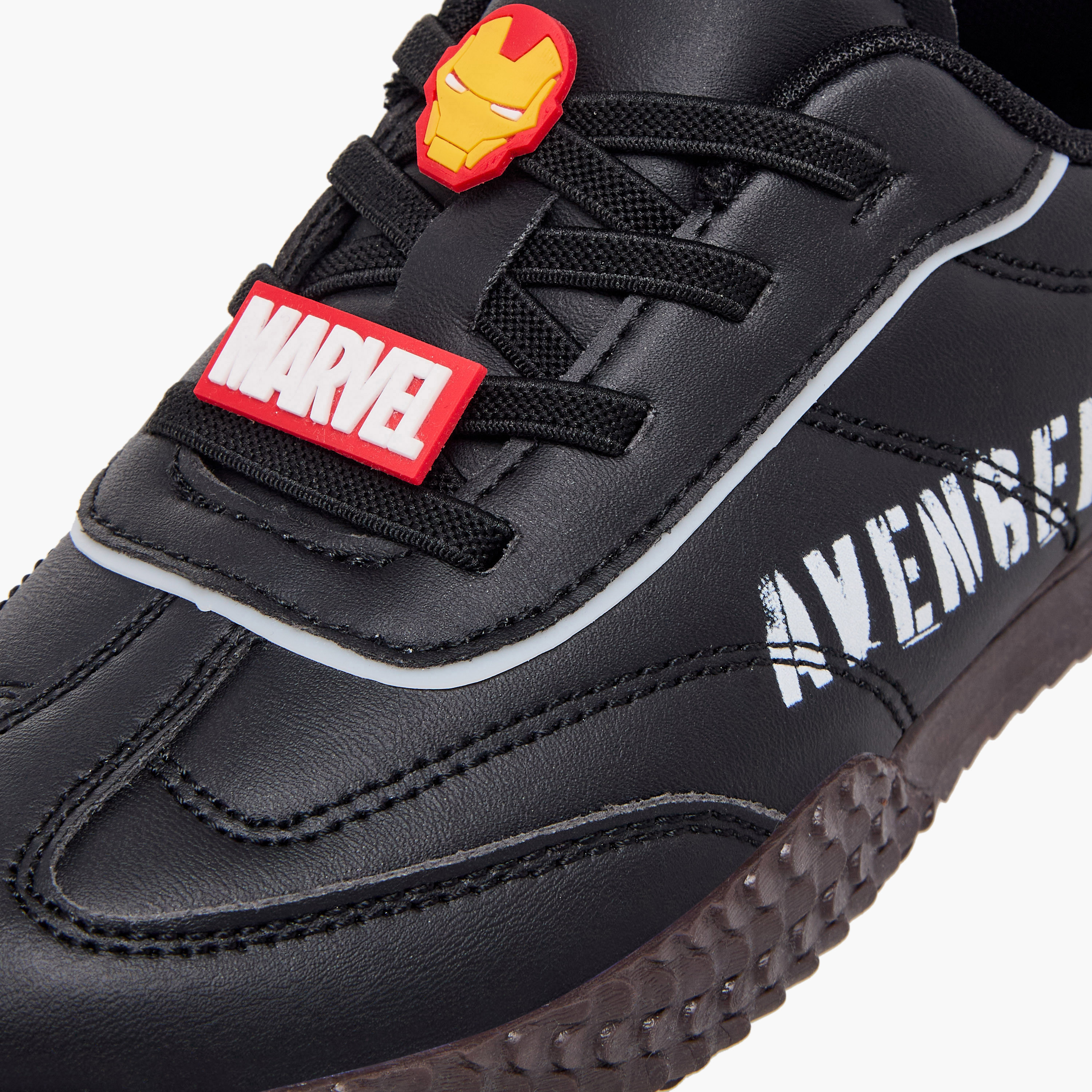 Marvel Boys Avengers Print Slip-On Ankle Sneakers-boys-shoes-sneakers-image-7