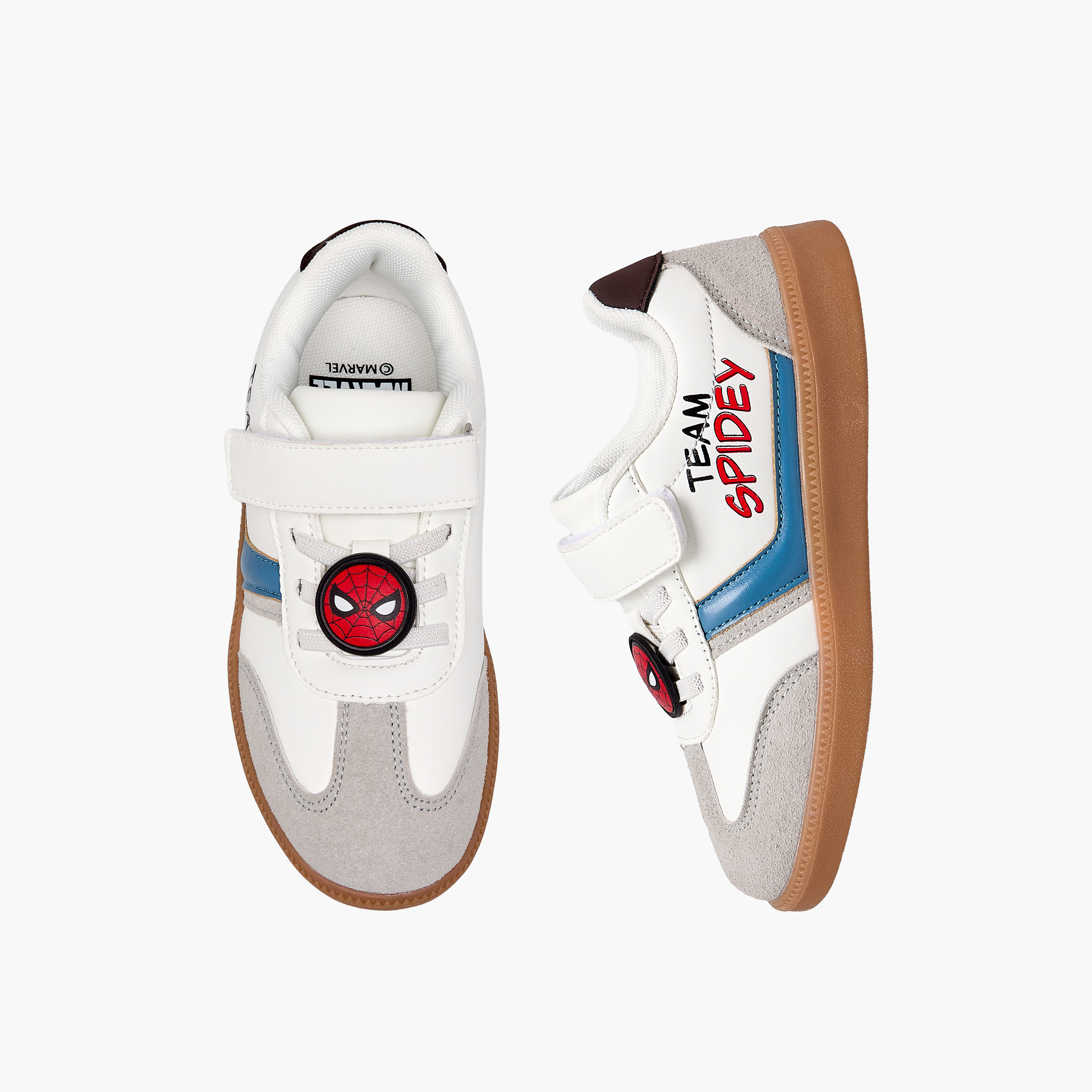 Marvel Boys Spider-Man Print Hook & Loop Ankle Sneakers-boys-shoes-sneakers-image-1