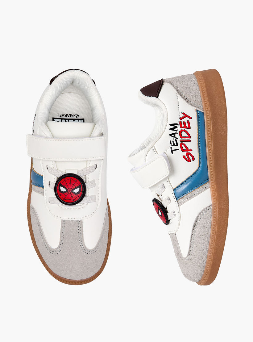 Marvel Boys Spider-Man Print Hook & Loop Ankle Sneakers-boys-shoes-sneakers-image-1