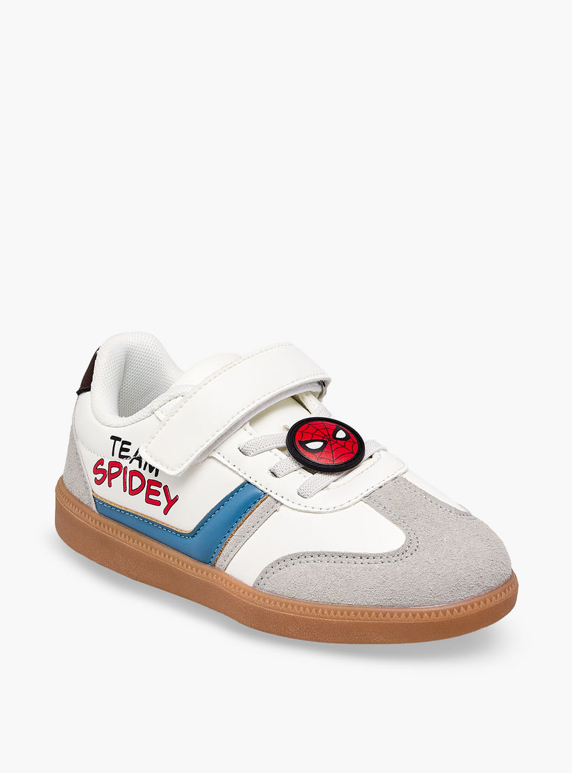 Marvel Boys Spider-Man Print Hook & Loop Ankle Sneakers-boys-shoes-sneakers-image-2