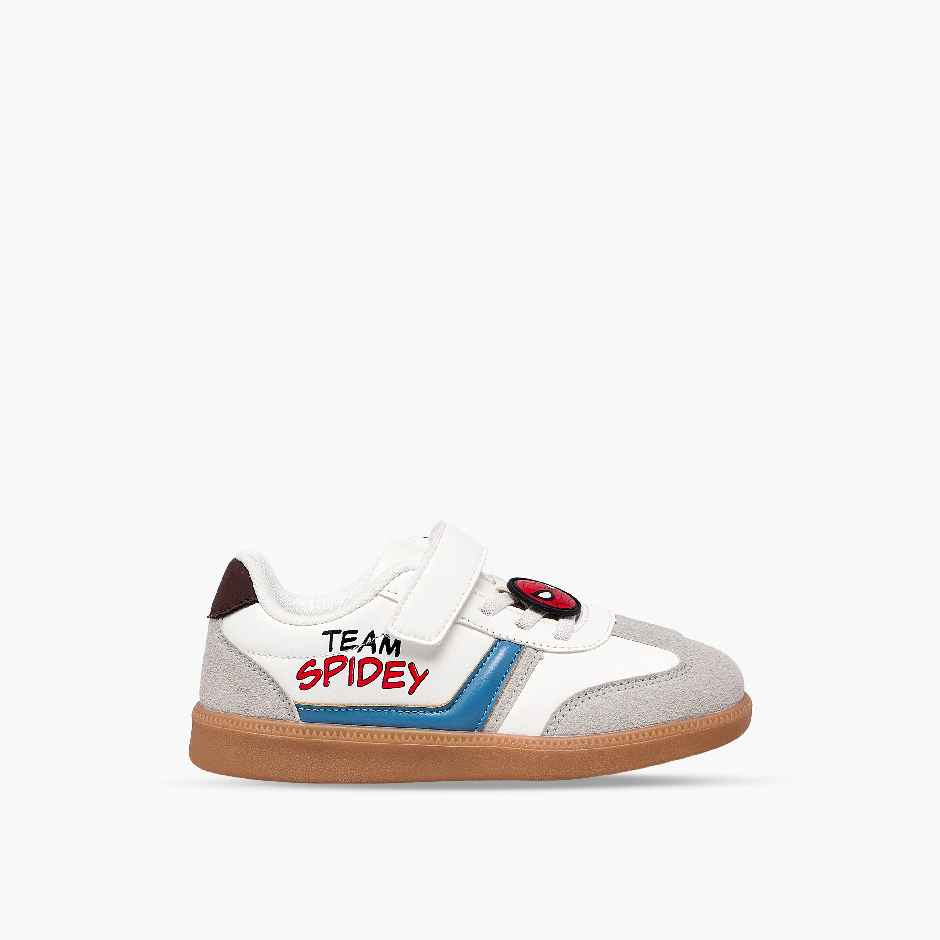 Marvel Boys Spider-Man Print Hook & Loop Ankle Sneakers-boys-shoes-sneakers-image-3