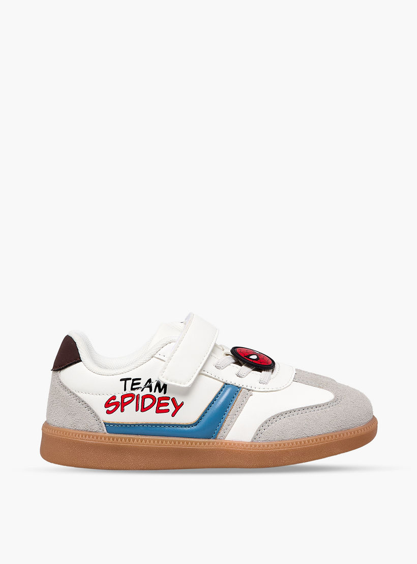 Marvel Boys Spider-Man Print Hook & Loop Ankle Sneakers-boys-shoes-sneakers-image-3