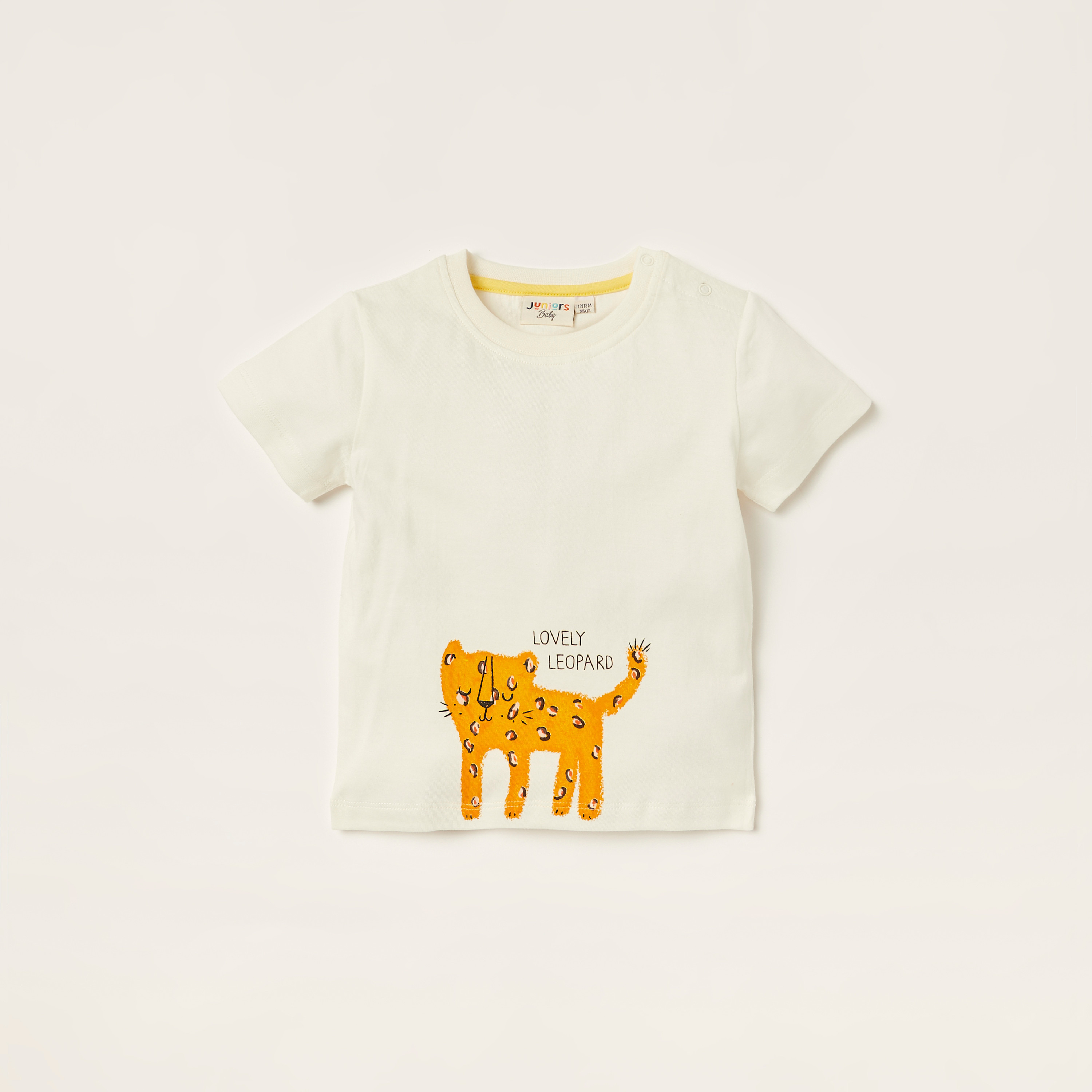 Juniors Printed Crew Neck T-shirt with Short Sleeves - Set of 3-baby-boys-clothing-multipacks-image-3