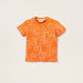 Juniors Printed Crew Neck T-shirt with Short Sleeves - Set of 3-Multipacks-thumbnail-3