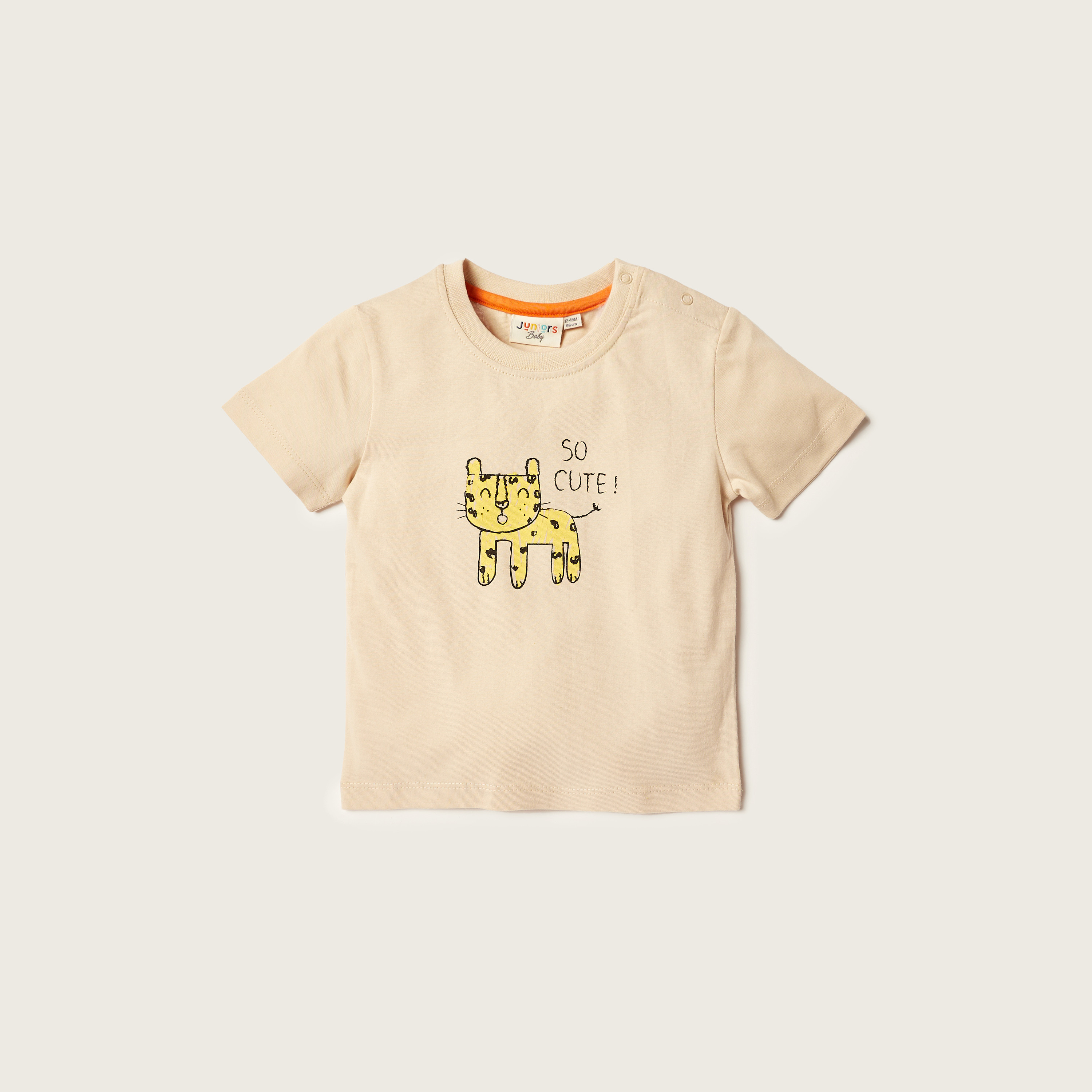 Juniors Printed T-shirt with Short Sleeves - Set of 3-baby-boys-clothing-multipacks-image-5