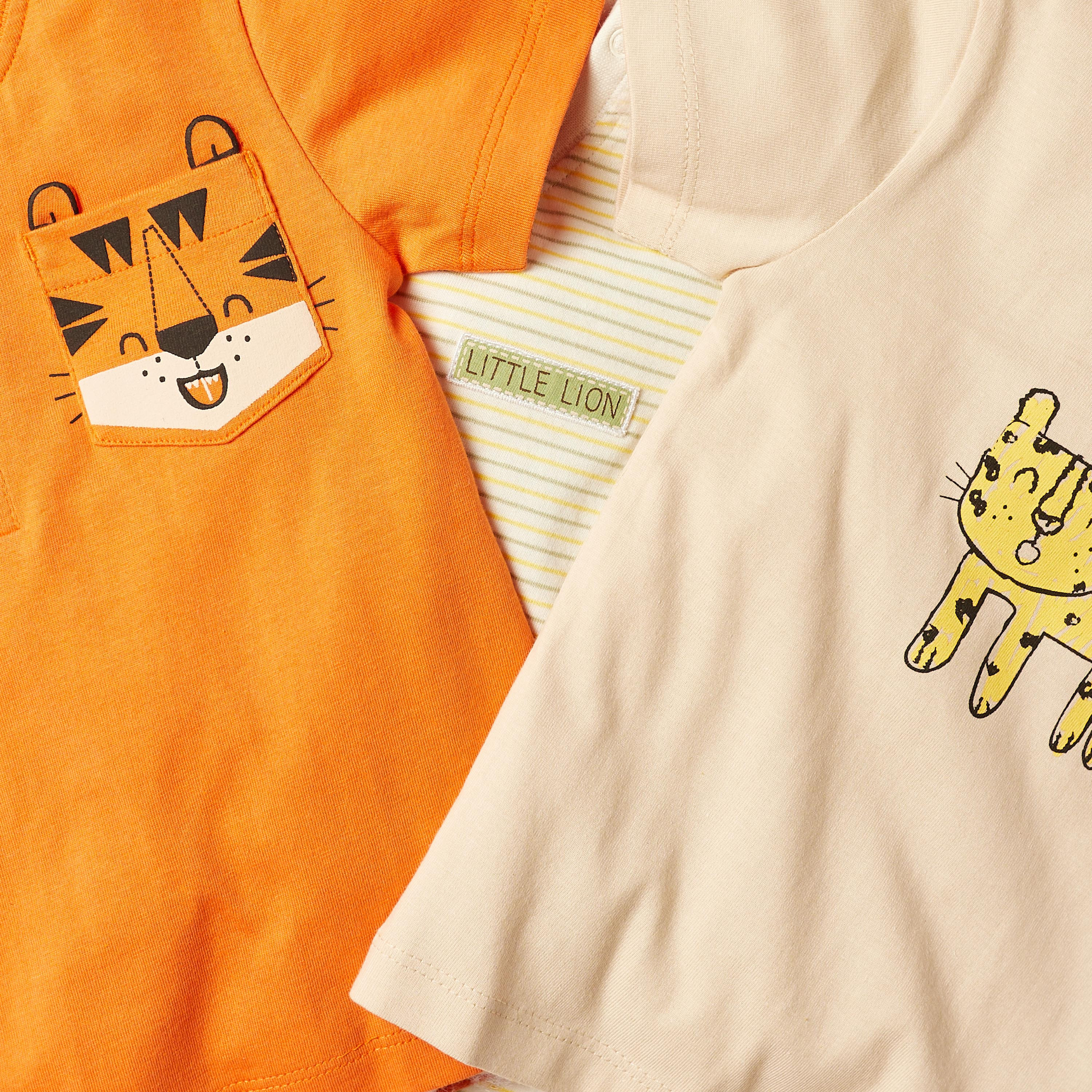 Juniors Printed T-shirt with Short Sleeves - Set of 3-baby-boys-clothing-multipacks-image-6
