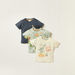 Juniors Printed Crew Neck T-shirt with Short Sleeves - Set of 3-T Shirts-thumbnail-0