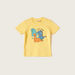 Juniors Printed Crew Neck T-shirt with Short Sleeves-T Shirts-thumbnail-0