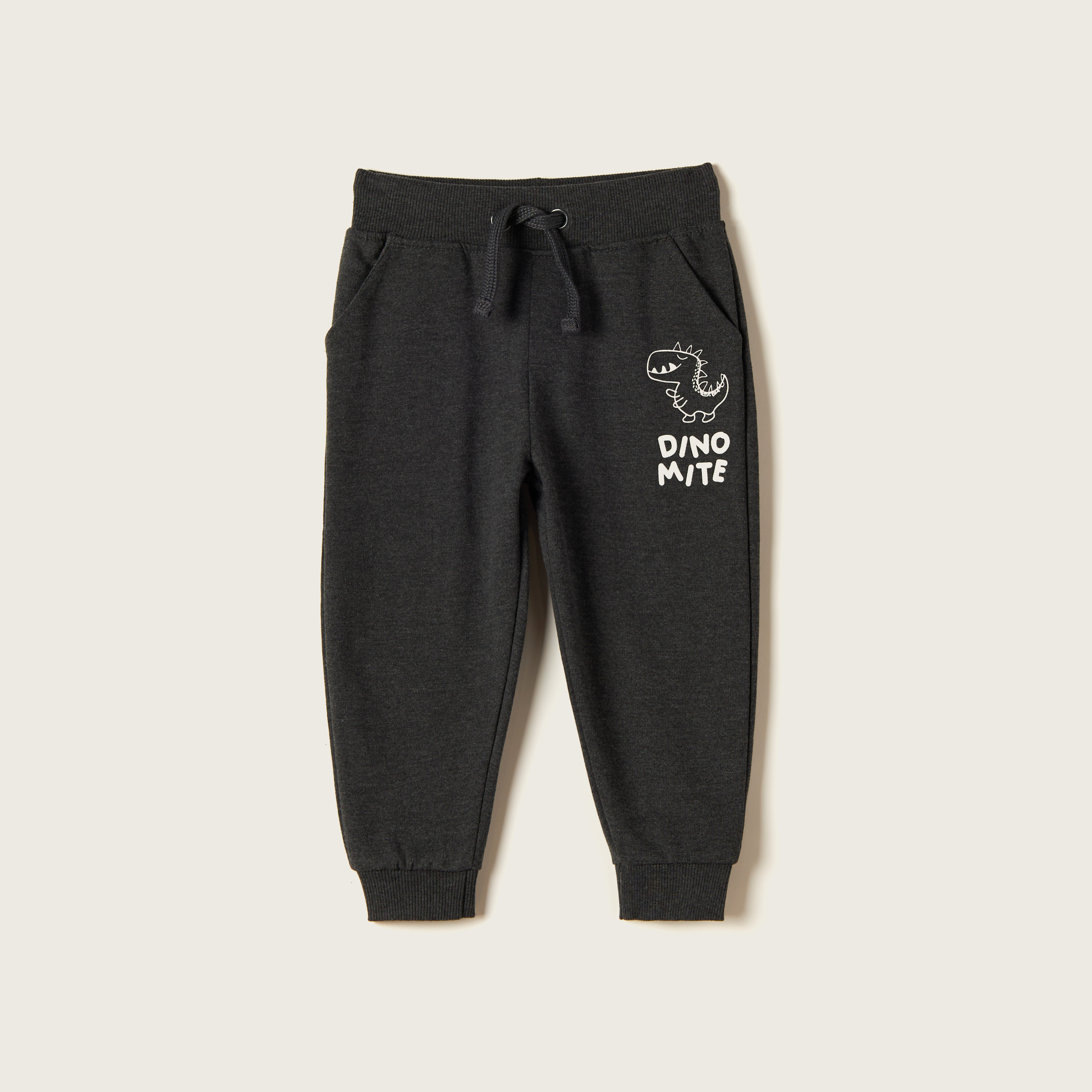 Juniors Solid Joggers with Drawstring Closure and Pockets-baby-boys-clothing-bottoms-joggersandtrackpants-image-1
