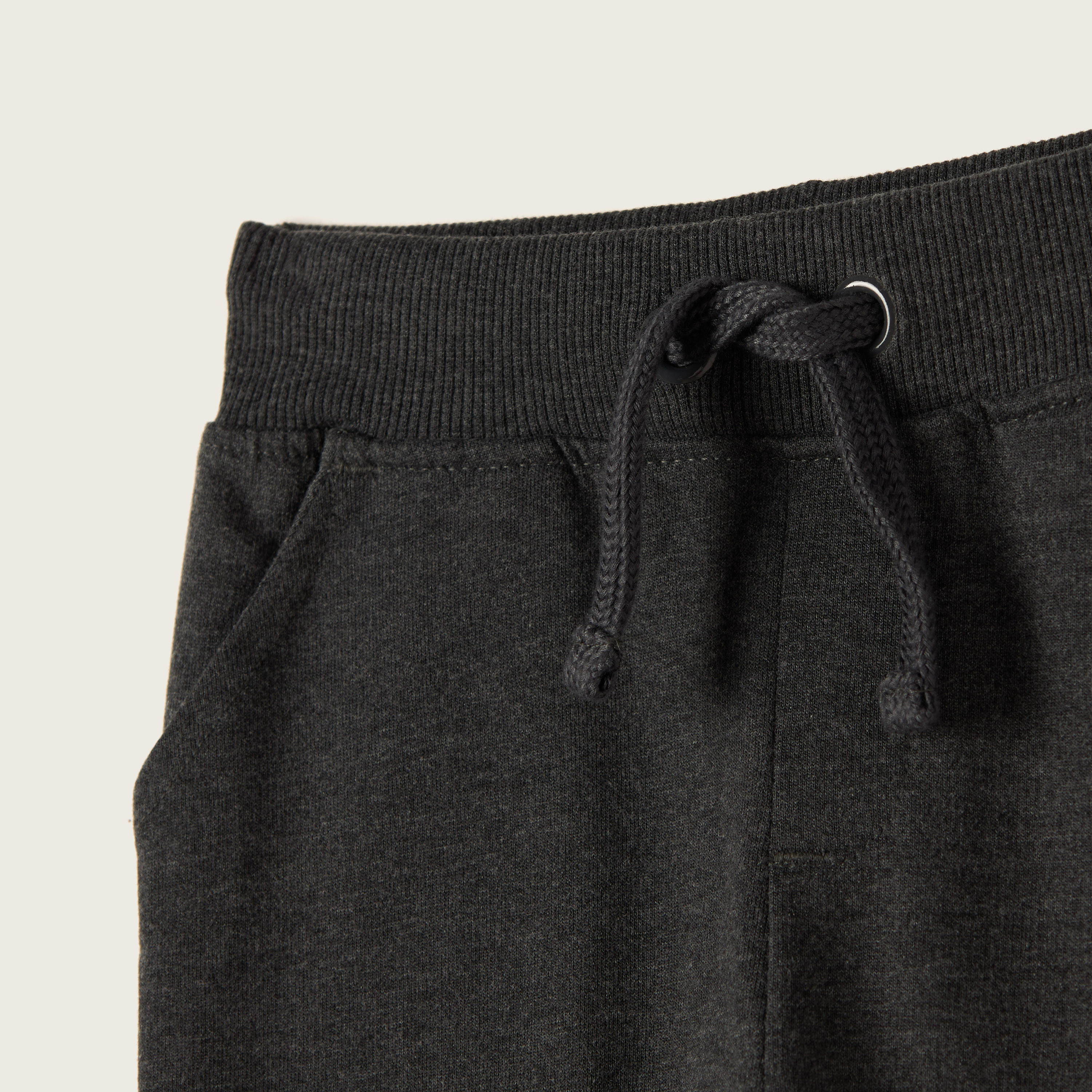 Juniors Solid Joggers with Drawstring Closure and Pockets-baby-boys-clothing-bottoms-joggersandtrackpants-image-2