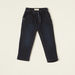 Juniors Regular Fit Denim Jeans with Drawstring Closure-Pants-thumbnail-0