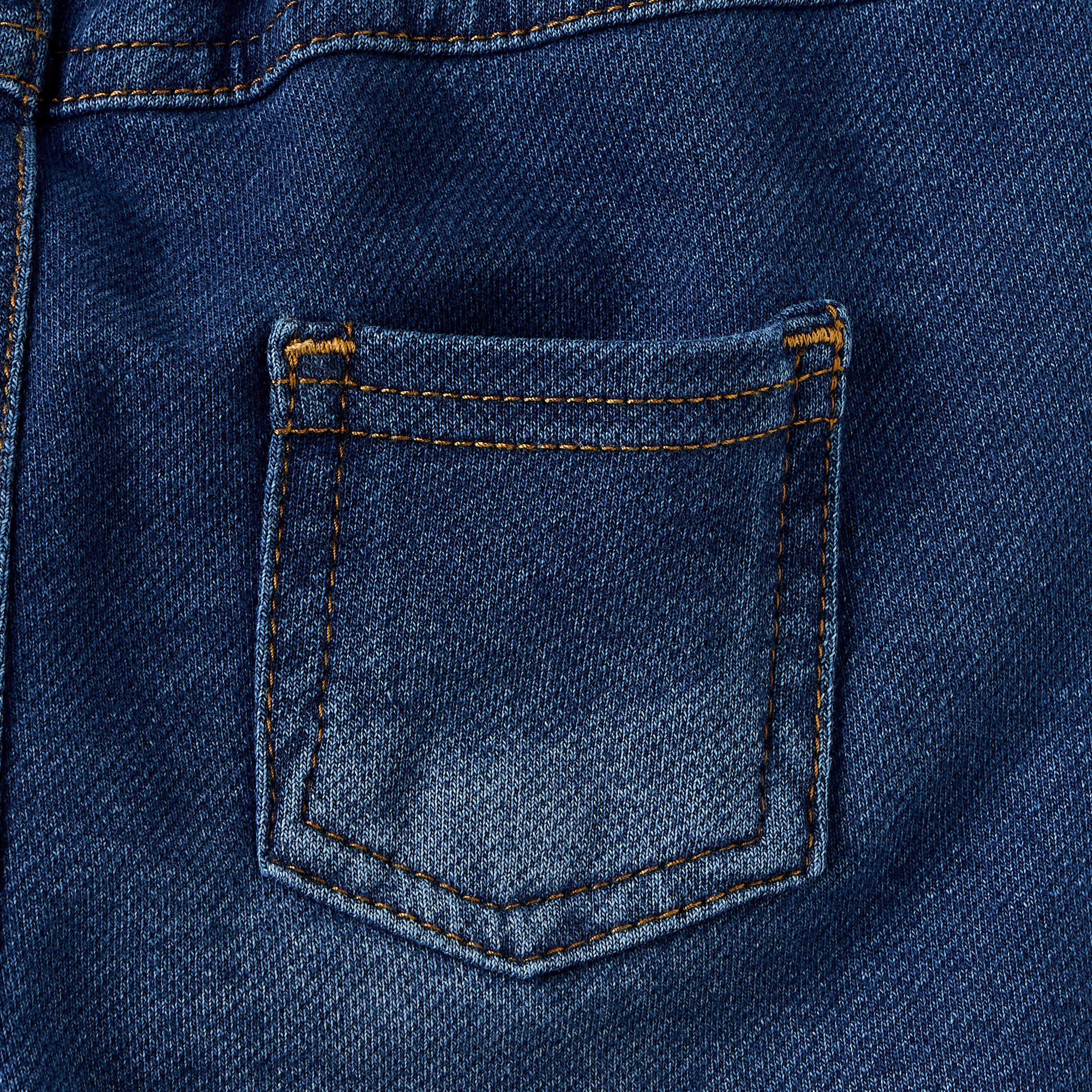 بنطلون جينز سادة برباط إغلاق من جونيورز-baby-boys-clothing-bottoms-jeans-image-3