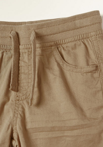 Juniors Solid Pants with Drawstring Closure-Pants-image-1