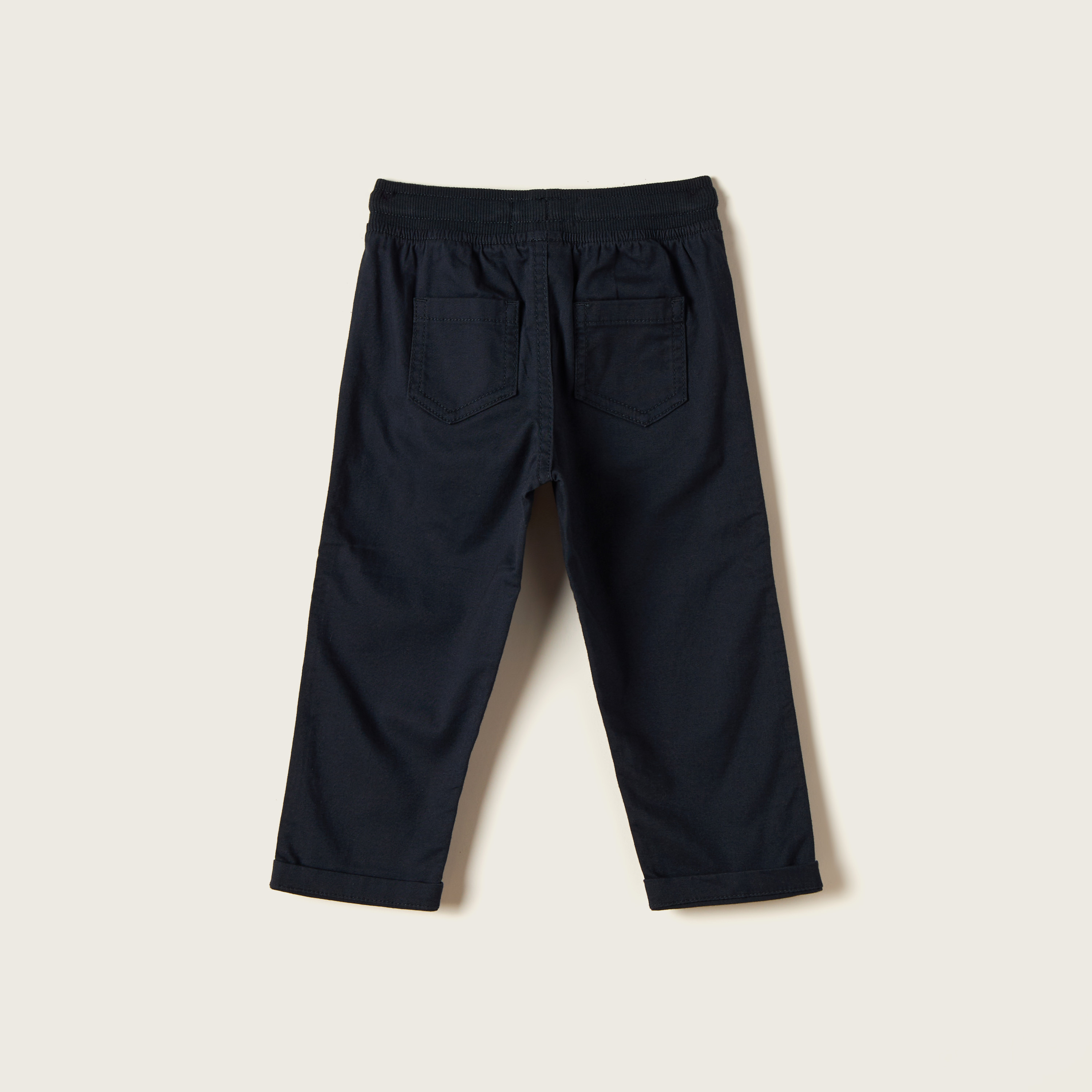 بنطلون سادة برباط إغلاق من جونيورز-baby-boys-clothing-bottoms-trousers-image-3