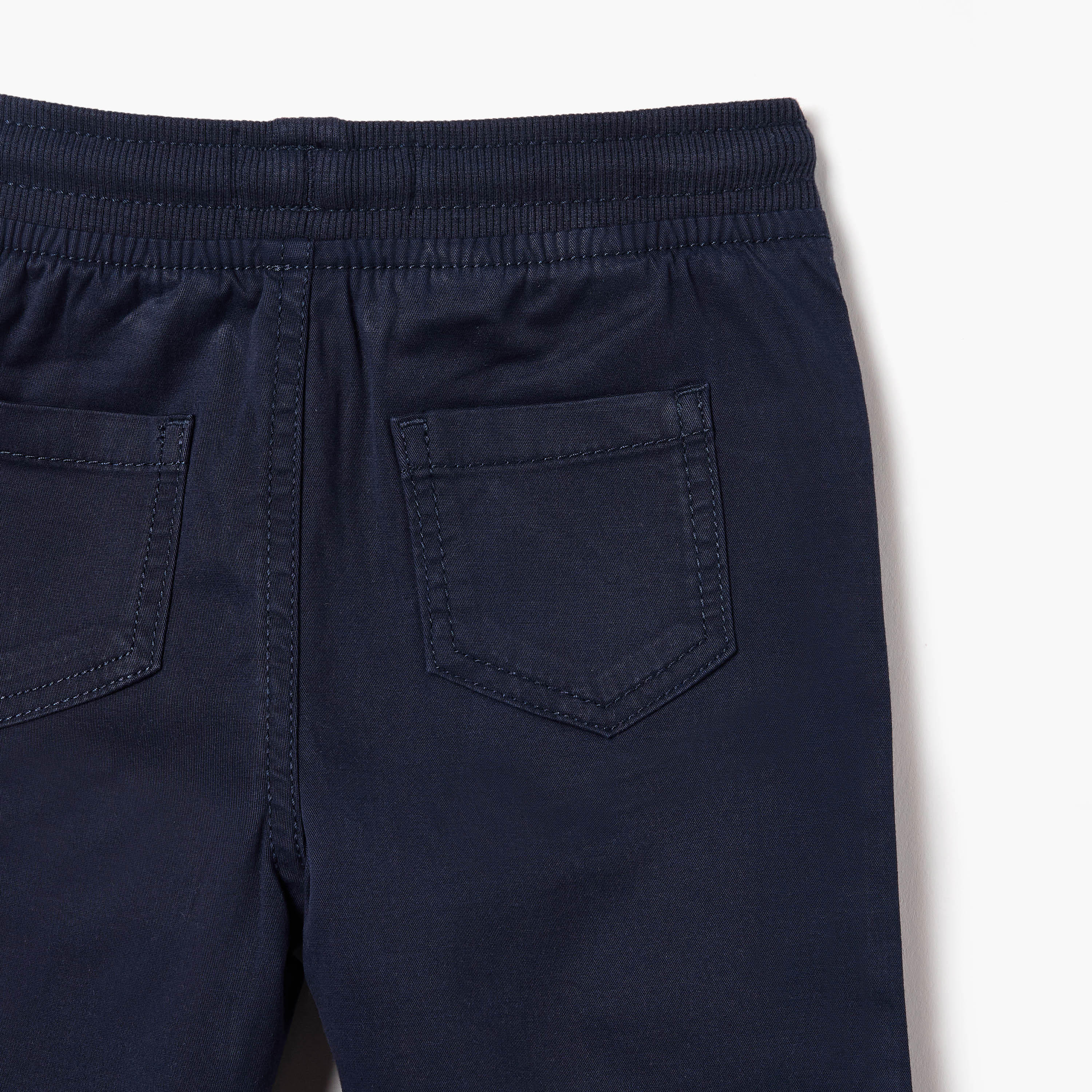 Juniors Solid Trousers with Drawstring Closure-baby-boys-clothing-bottoms-trousers-image-6