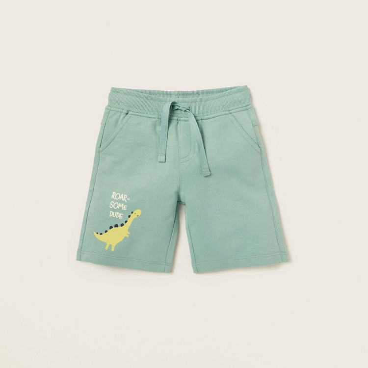 Juniors Solid Shorts with Drawstring Closure and Pockets - Set of 2