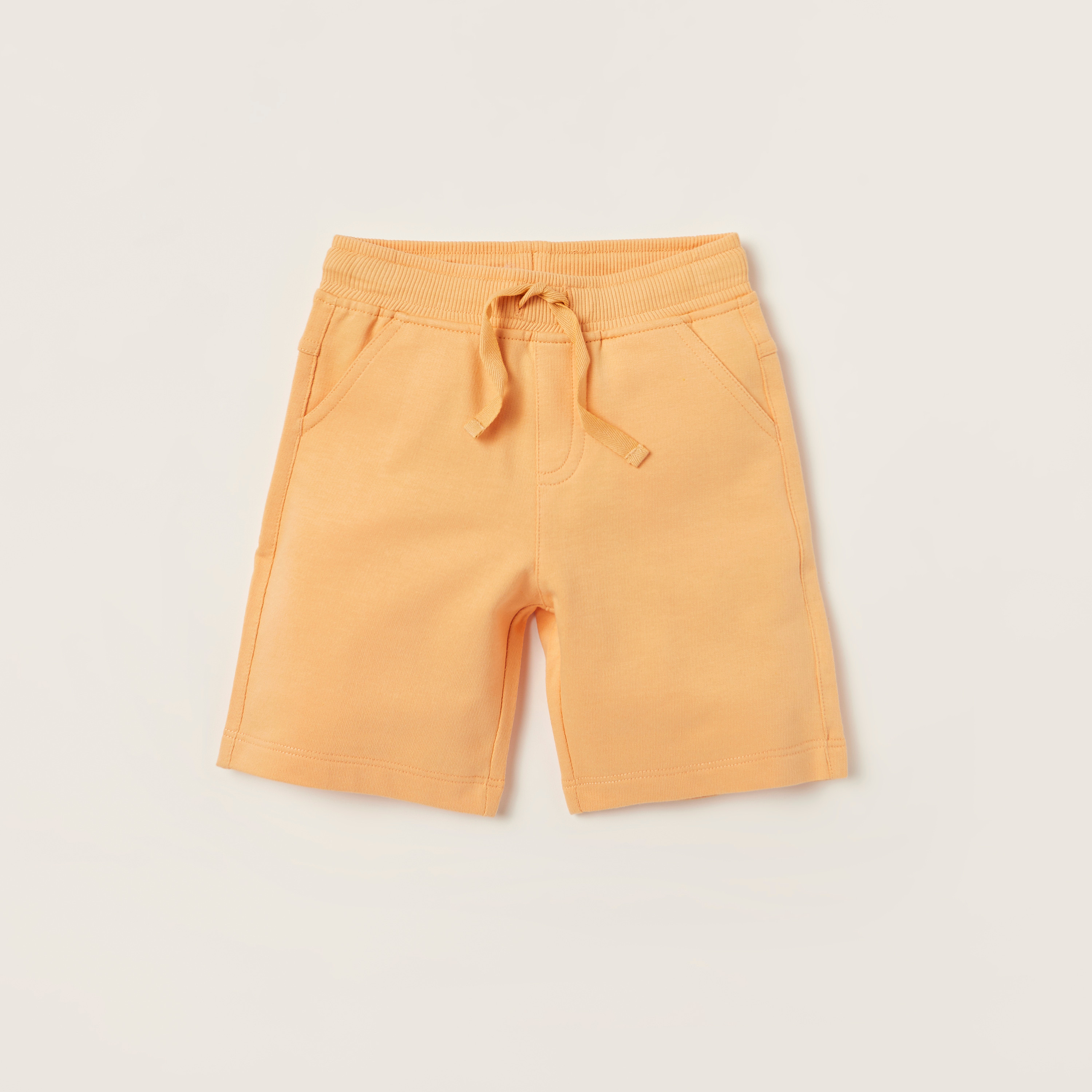 Juniors Solid Shorts with Drawstring Closure and Pockets - Set of 2-baby-boys-clothing-multipacks-image-3