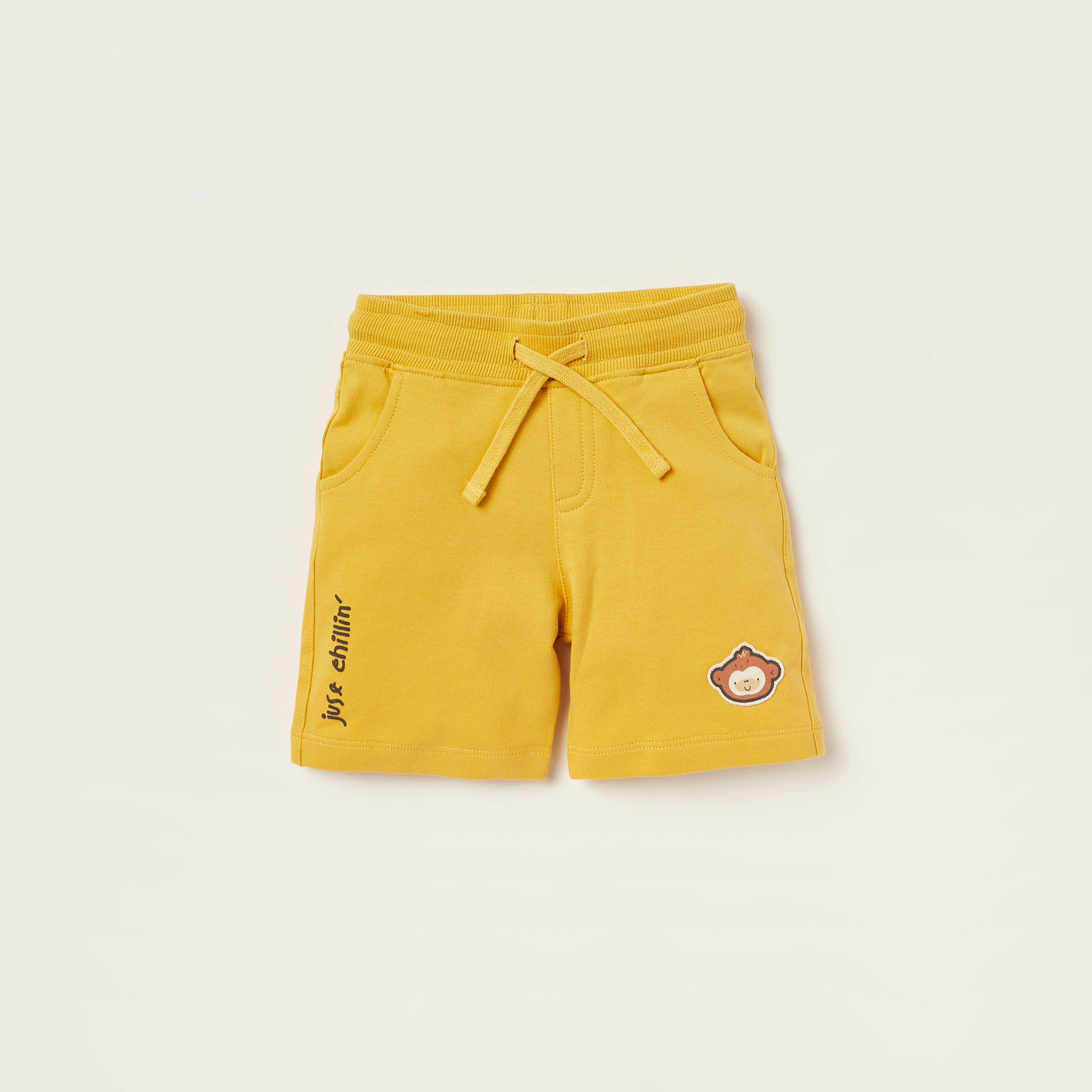 Juniors Animal Applique Shorts with Drawstring Closure - Set of 2-baby-boys-clothing-multipacks-image-3