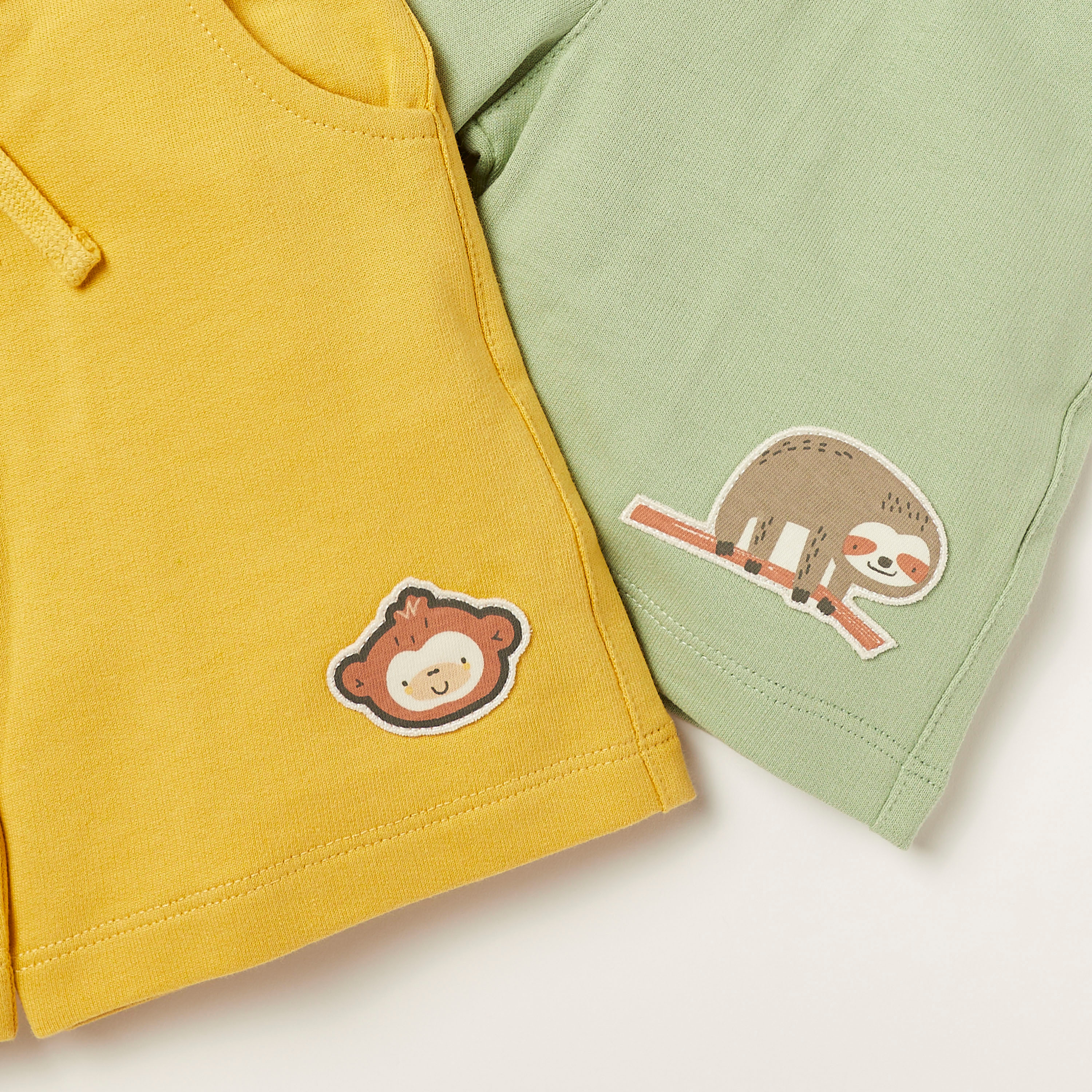 Juniors Animal Applique Shorts with Drawstring Closure - Set of 2-baby-boys-clothing-multipacks-image-5
