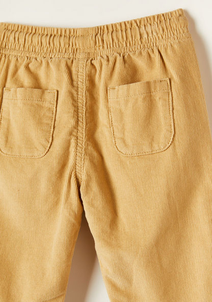 Juniors Solid Pants with Drawstring Closure and Pocket