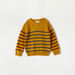 Juniors Striped Sweater with Crew Neck and Long Sleeves-Sweaters and Cardigans-thumbnailMobile-0