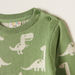 Juniors All Over Dinosaur Print Round Neck Sweater with Long Sleeves-Sweaters and Cardigans-thumbnail-1