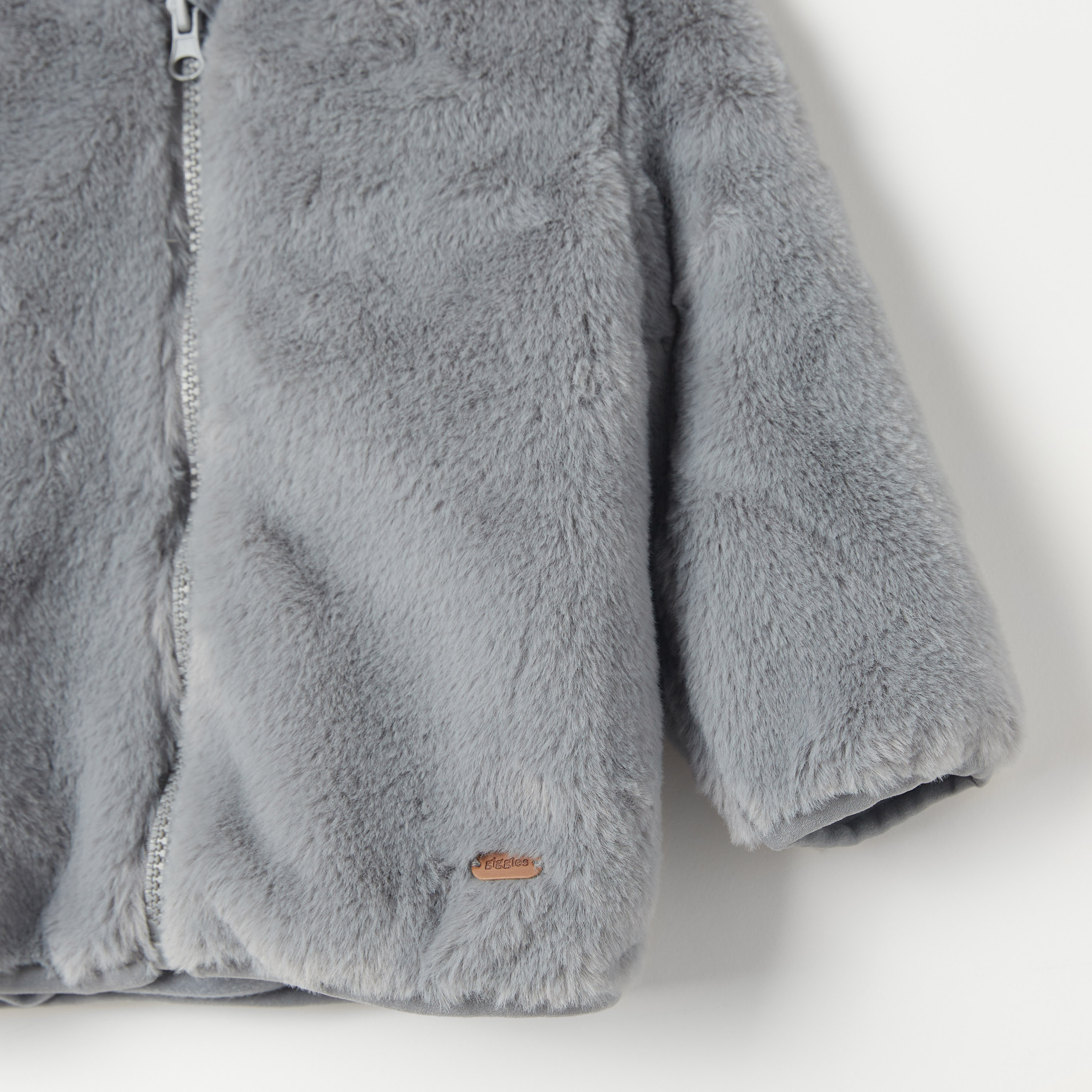 Giggles Textured Jacket with Hood and Zip Closure-baby-boys-clothing-winterwear-jacketsandblazers-image-3