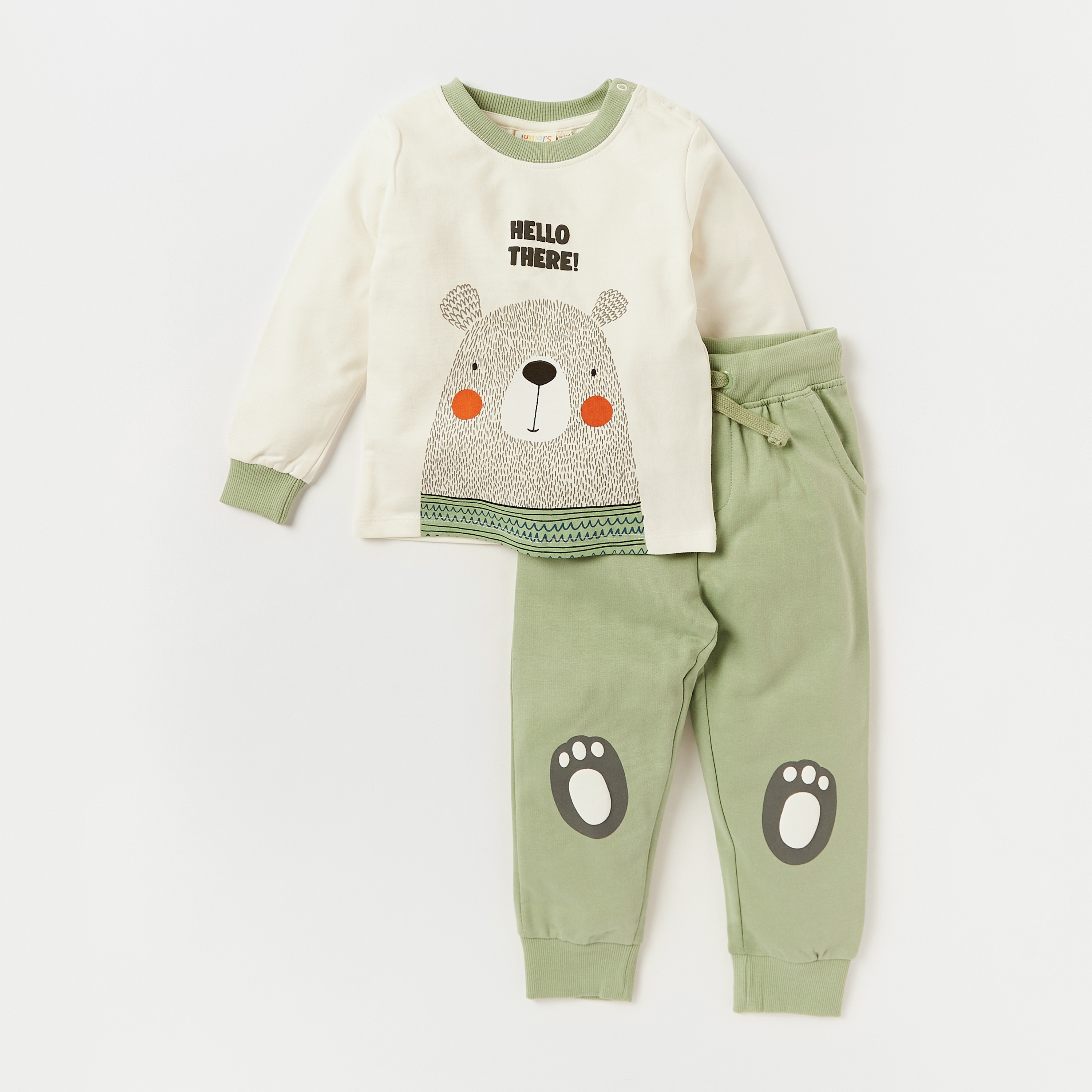 Juniors Printed Long Sleeve T-shirt and Jogger Set-baby-boys-clothing-setsandcoords-image-1
