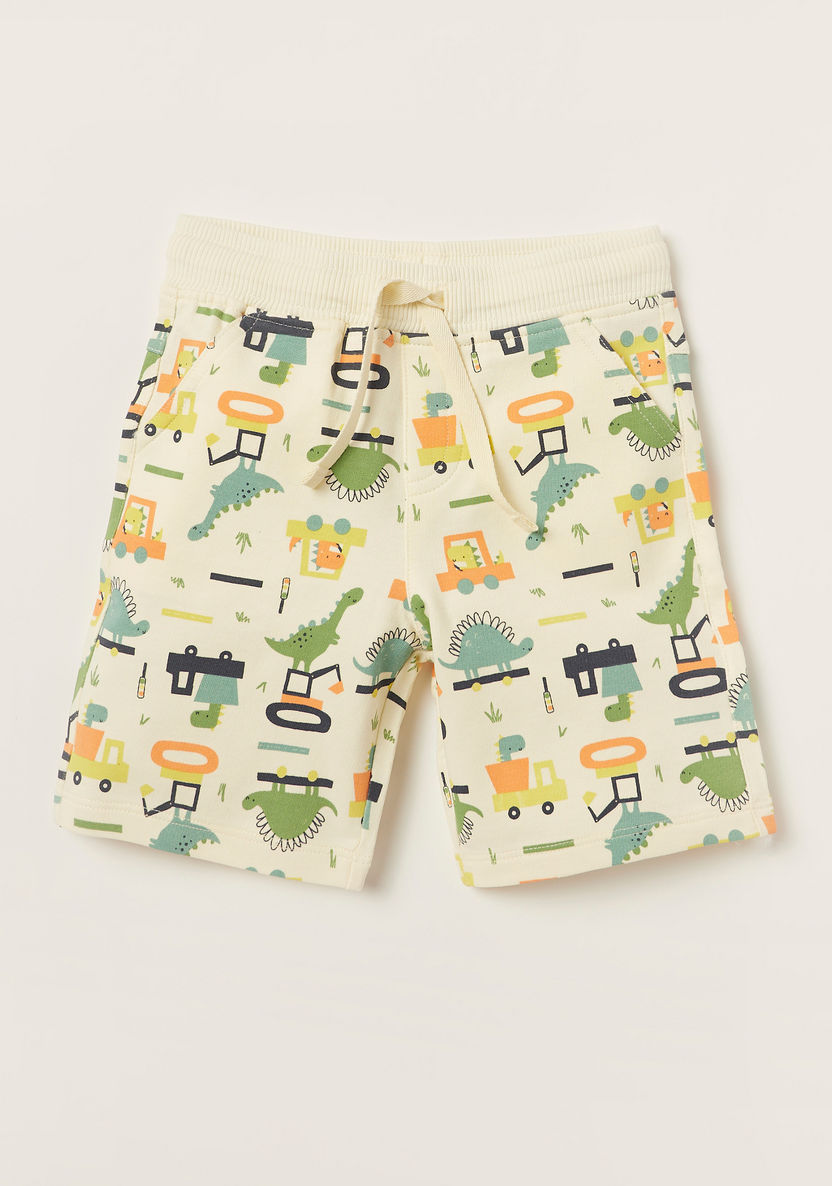 Juniors 3-Piece Printed T-shirts and Shorts Set-Clothes Sets-image-3