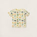 Juniors Applique Detail Dungaree and Printed T-shirt Set-Clothes Sets-thumbnailMobile-2